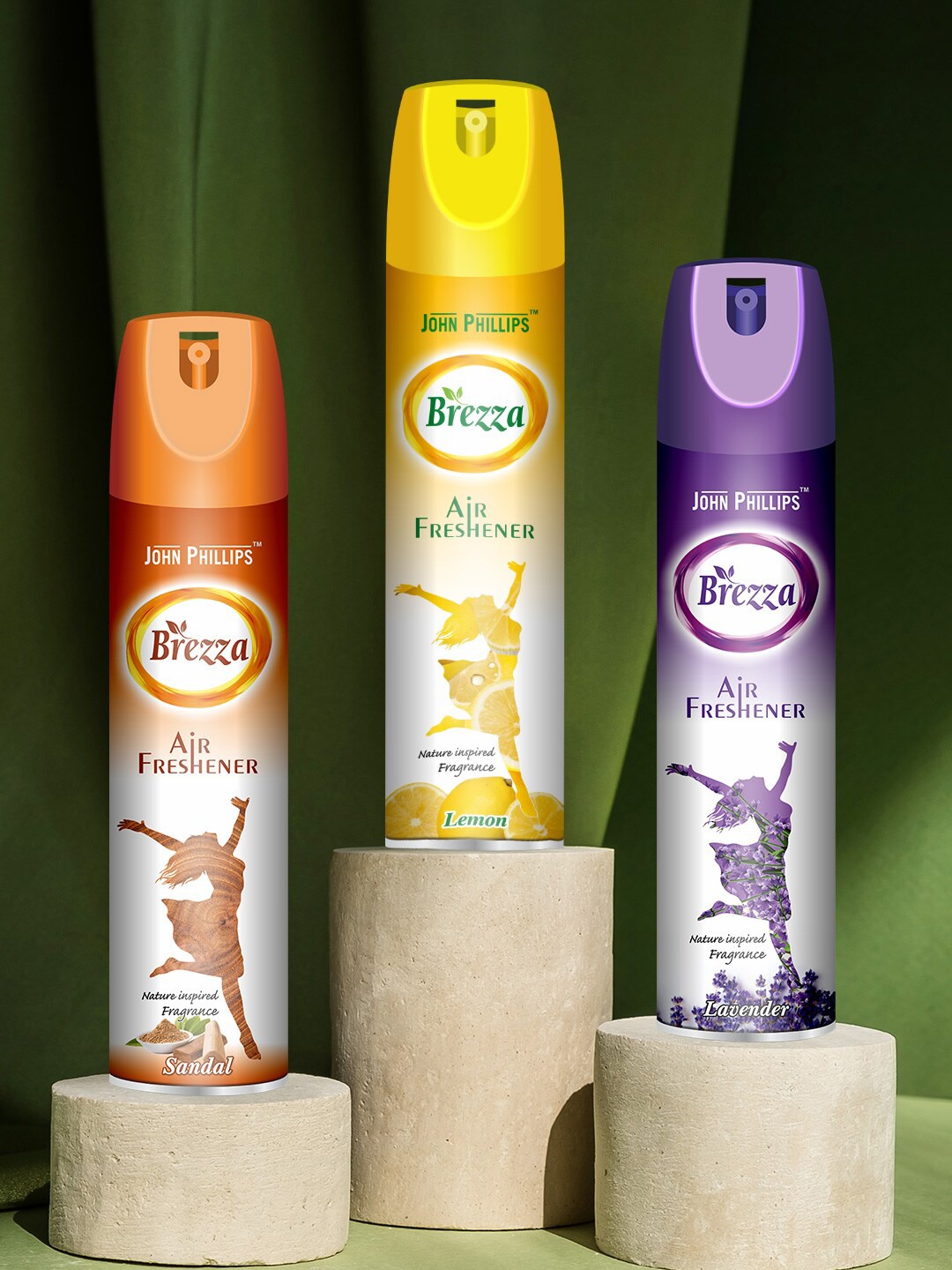 JOHN PHILLIPS Ornage 3 Pcs Sandal With Lemon & Lavender Room Air Freshener 234 ml Each, Orange
JOHN PHILLIPS Ornage 3 Pcs Sandal With Lemon & Lavender Room Air Freshener 234 ml Each, Orange