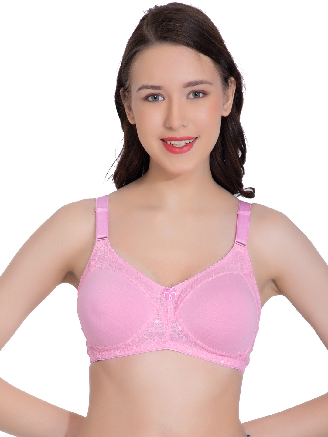 Eve's Beauty Floral Lace Full Coverage Lightly Padded Minimizer Bra With All Day Comfort, Pink
Eve's Beauty Floral Lace Full Coverage Lightly Padded Minimizer Bra With All Day Comfort, Pink