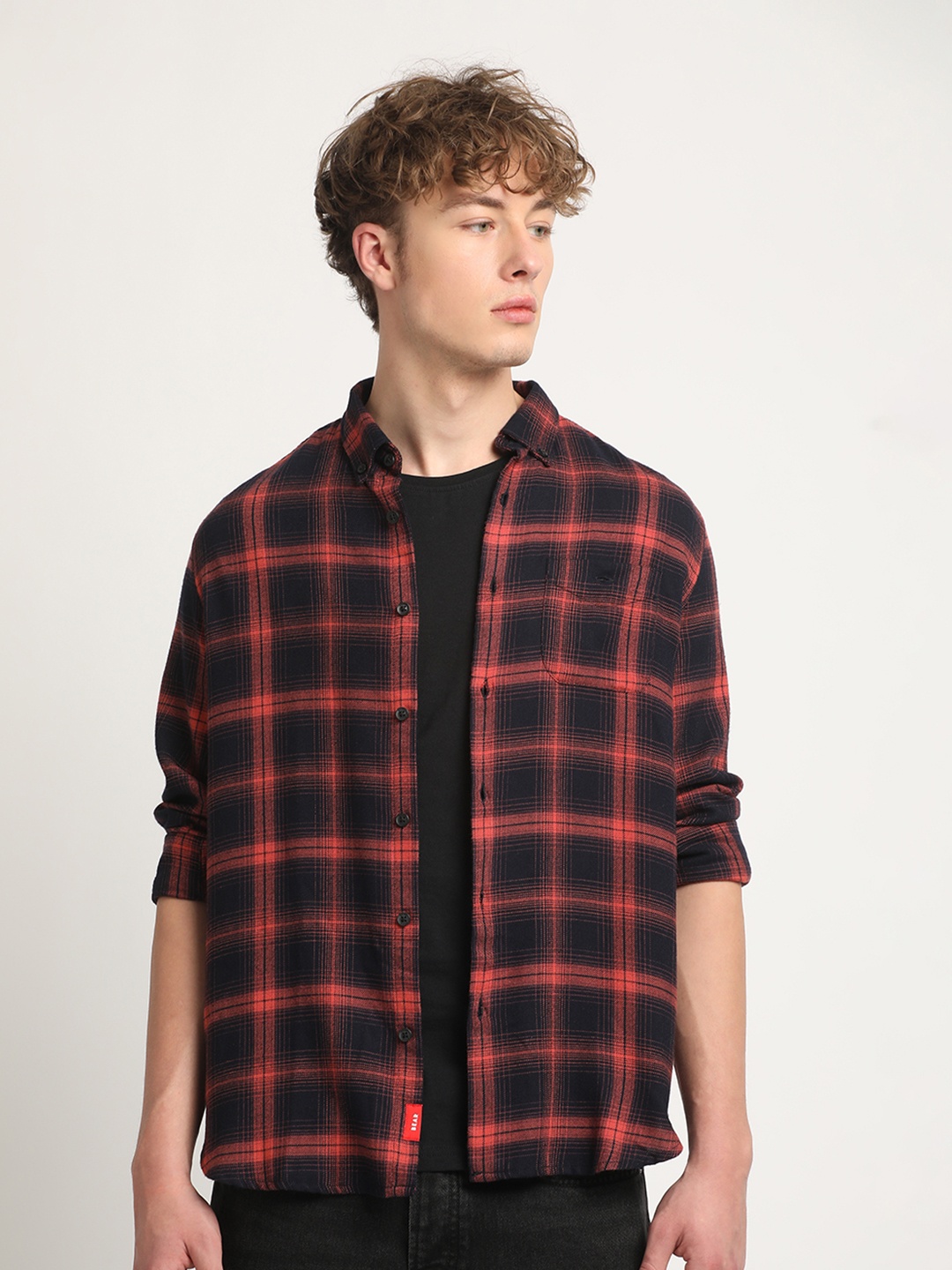THE BEAR HOUSE Tartan Checked Cotton Flannel Slim Fit Opaque Casual Shirt, Orange
THE BEAR HOUSE Tartan Checked Cotton Flannel Slim Fit Opaque Casual Shirt, Orange