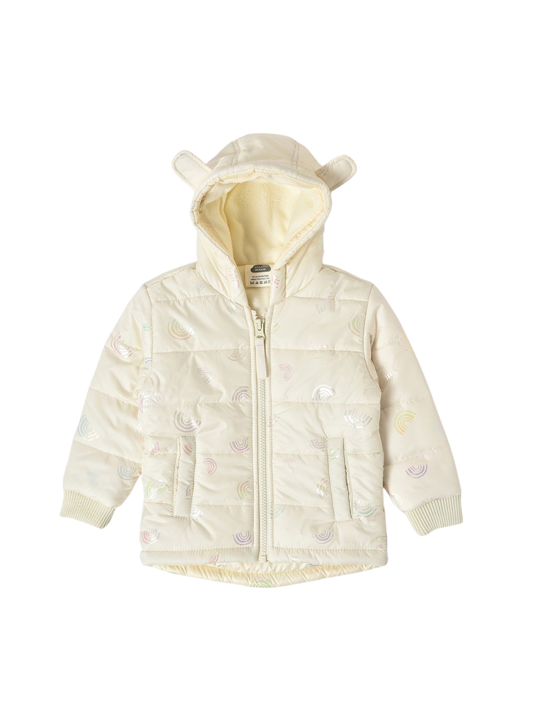 MiArcus Infant Girls Conversational Printed Hooded Long Sleeves Lightweight Puffer Jacket, Off white
MiArcus Infant Girls Conversational Printed Hooded Long Sleeves Lightweight Puffer Jacket, Off white