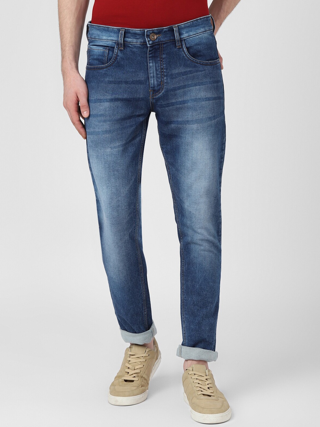 UrbanMark Men Slim Fit Mid-Rise Medium Shade Heavy Fade Clean Look Stretchable Jeans, Blue
UrbanMark Men Slim Fit Mid-Rise Medium Shade Heavy Fade Clean Look Stretchable Jeans, Blue