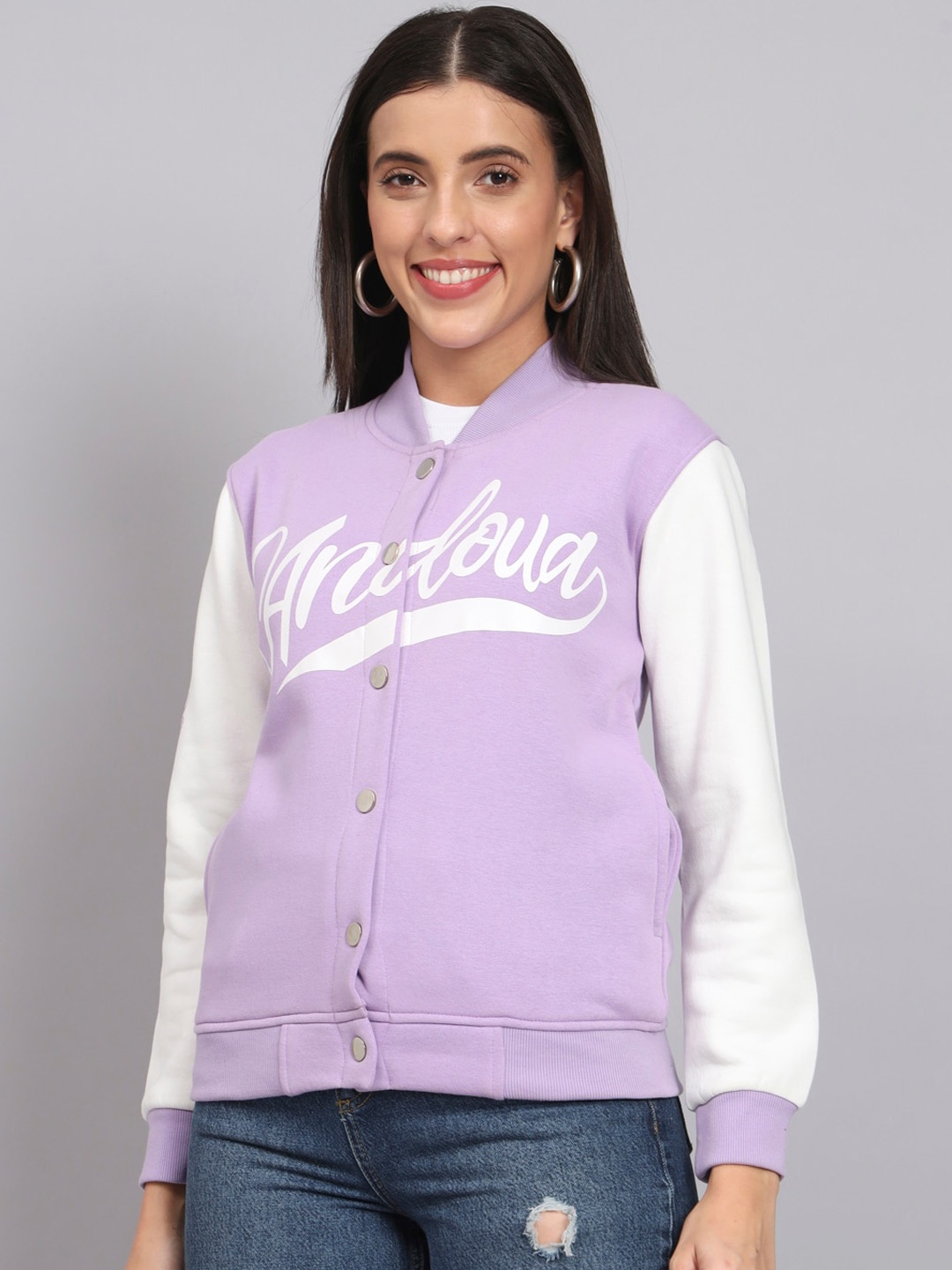 ANTI CULTURE Typography Printed Long Sleeves Windcheater Fleece Sporty Jacket, Lavender
ANTI CULTURE Typography Printed Long Sleeves Windcheater Fleece Sporty Jacket, Lavender