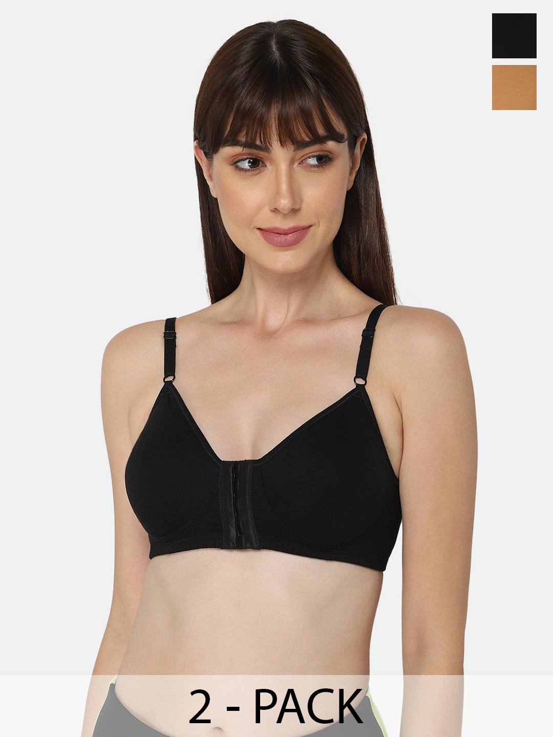 intimacy LINGERIE Pack of 2 Everyday Cotton Bra Medium Coverage All Day Comfort, Black
intimacy LINGERIE Pack of 2 Everyday Cotton Bra Medium Coverage All Day Comfort, Black