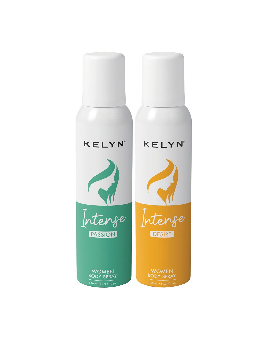 KELYN Women Intense Set Of 2 Passion & Desire Deodorant Body Spray - 150ml Each, Multi
KELYN Women Intense Set Of 2 Passion & Desire Deodorant Body Spray - 150ml Each, Multi