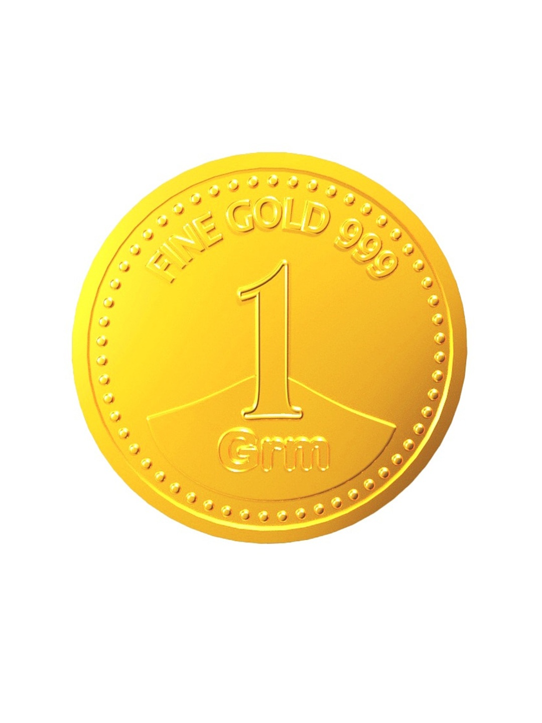 Euphoria Jewellery 24KT Gold Coin-1gm