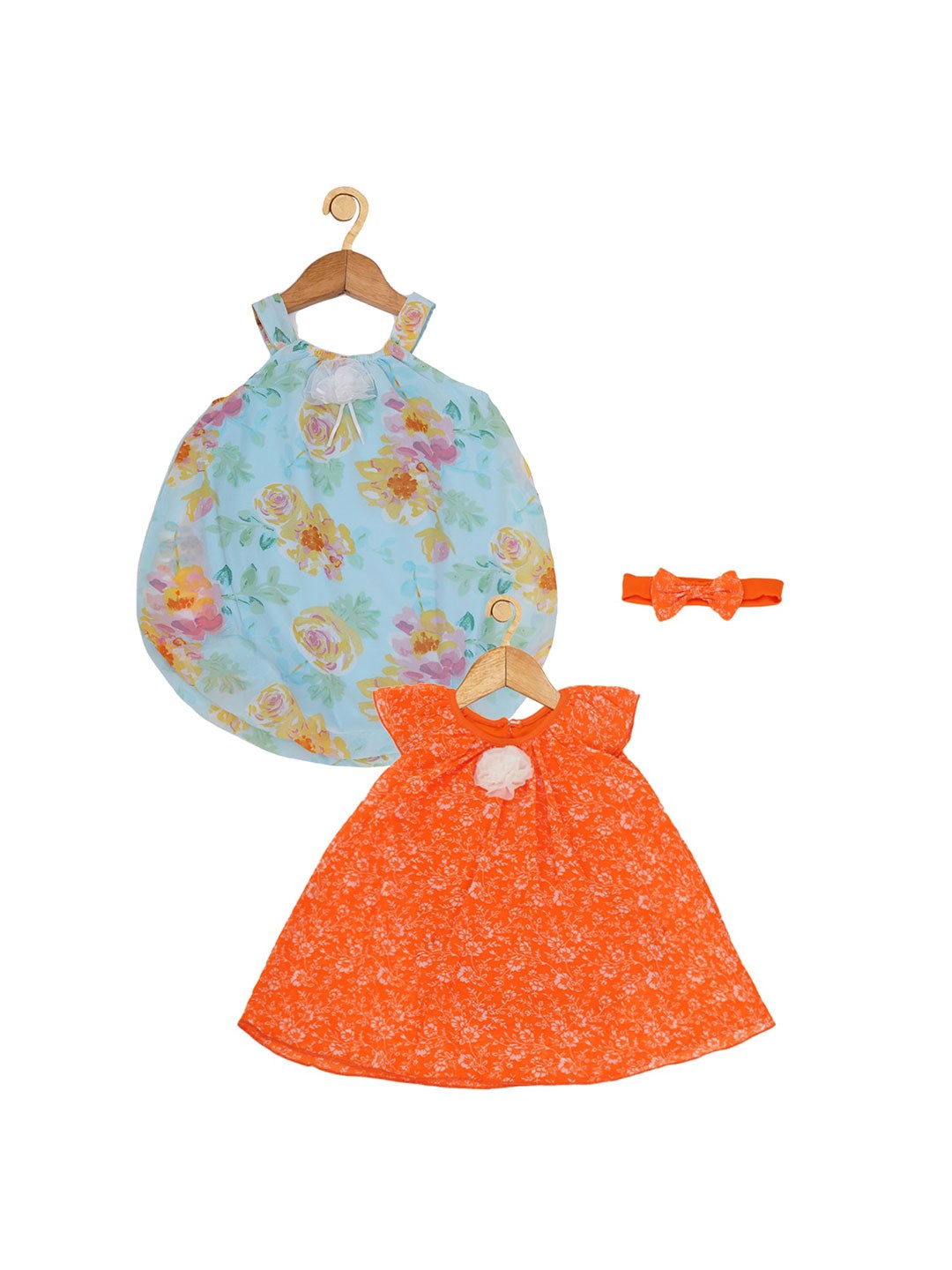 Creative Kids Infant Girls Pack Of 2 Floral Printed Balloon Dress With Attached Bodysuit, Blue
Creative Kids Infant Girls Pack Of 2 Floral Printed Balloon Dress With Attached Bodysuit, Blue