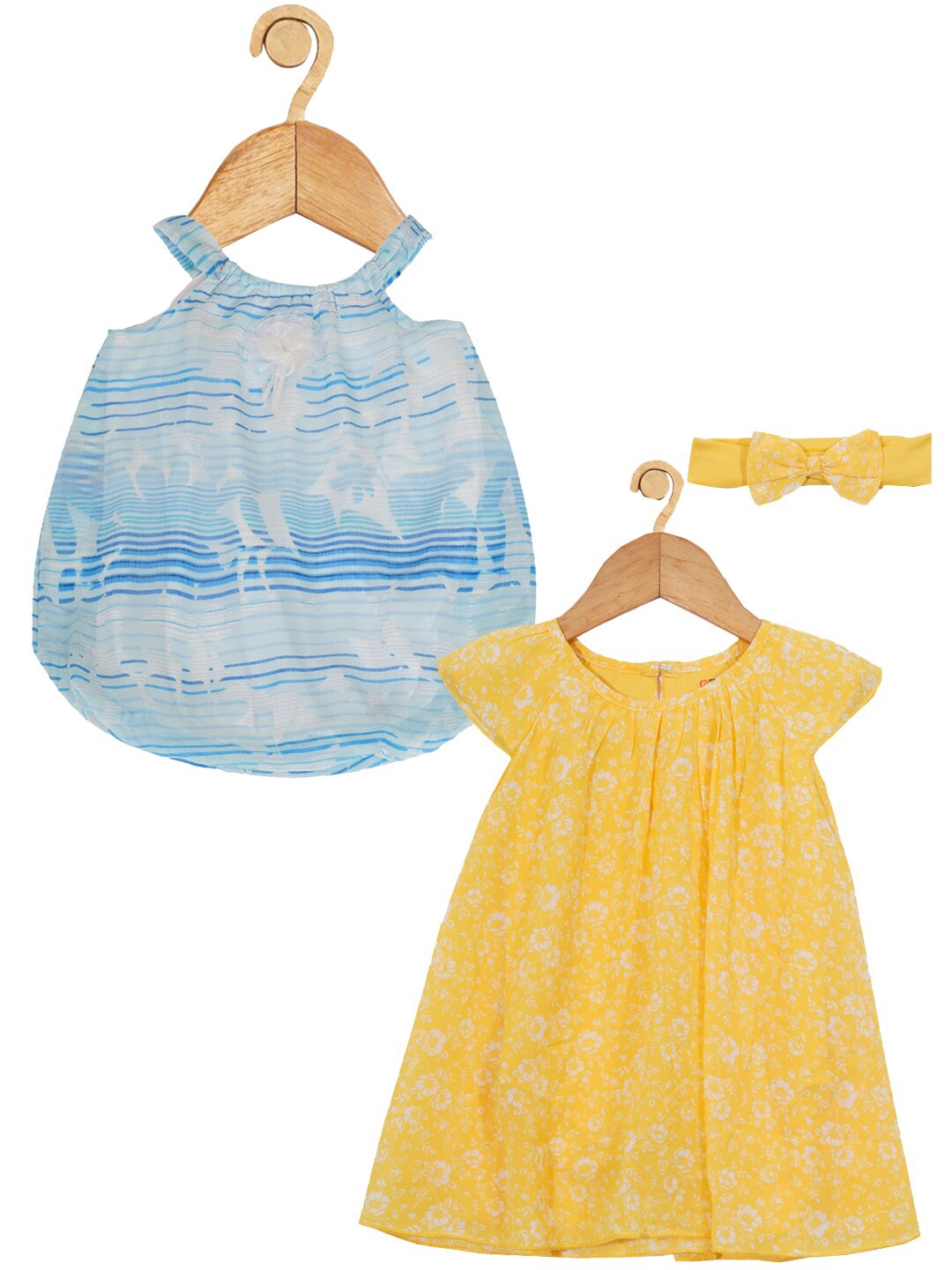 Creative Kids Infants Pack Of 2 Floral Printed A-Line Dress With Attached Bodysuit, Yellow
Creative Kids Infants Pack Of 2 Floral Printed A-Line Dress With Attached Bodysuit, Yellow