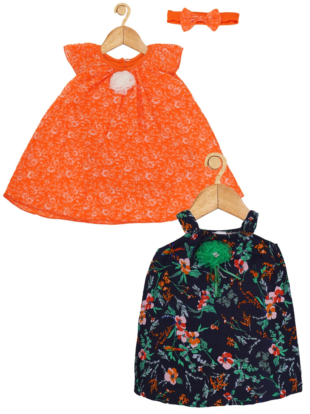 Creative Kids Infants Pack Of 2 Floral Printed A-Line Dress With Attached Bodysuit, Orange
Creative Kids Infants Pack Of 2 Floral Printed A-Line Dress With Attached Bodysuit, Orange
