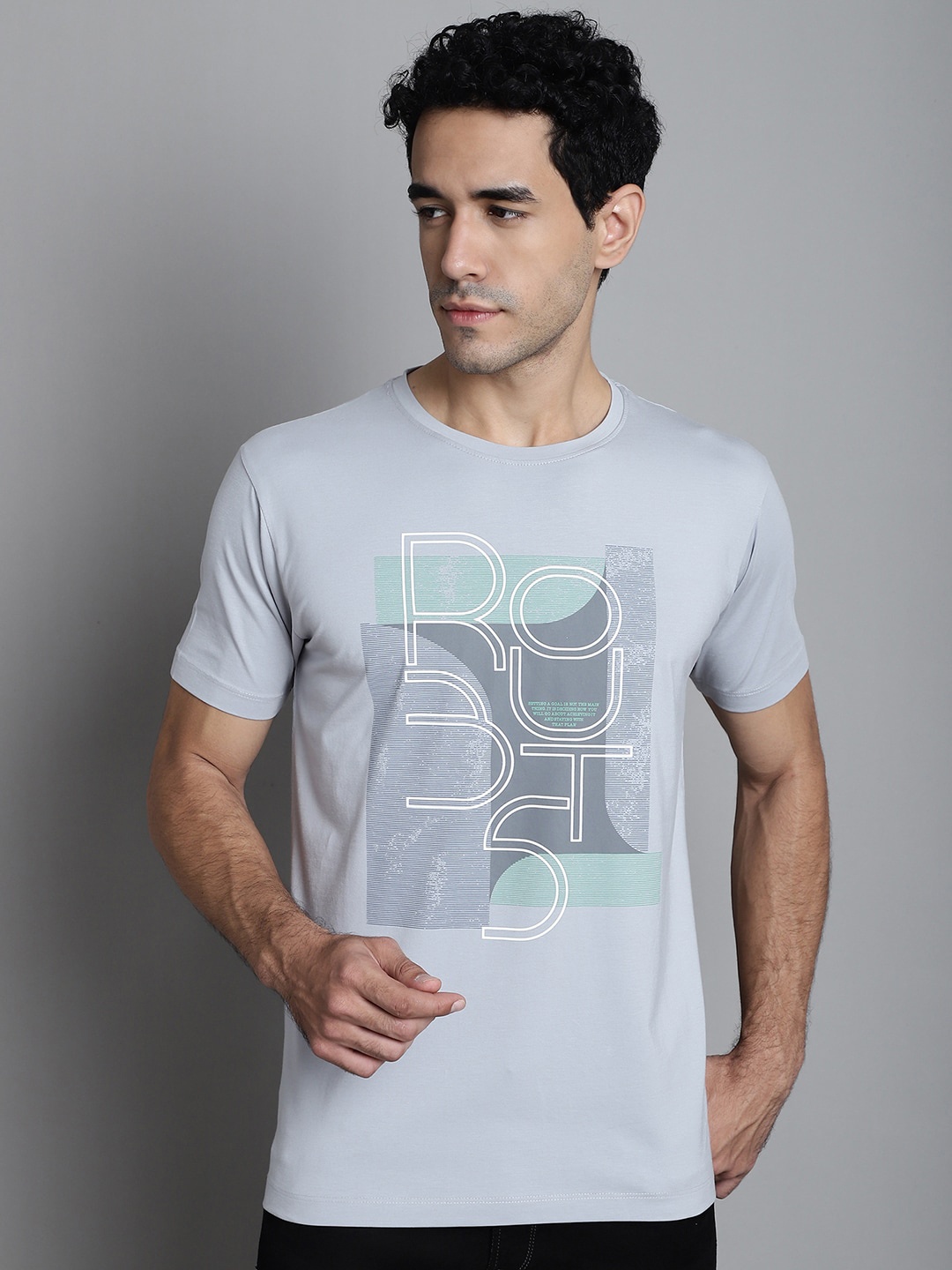 VENITIAN Typography Printed Round Neck Slim Fit Casual Pure Cotton T-shirt, Grey
VENITIAN Typography Printed Round Neck Slim Fit Casual Pure Cotton T-shirt, Grey