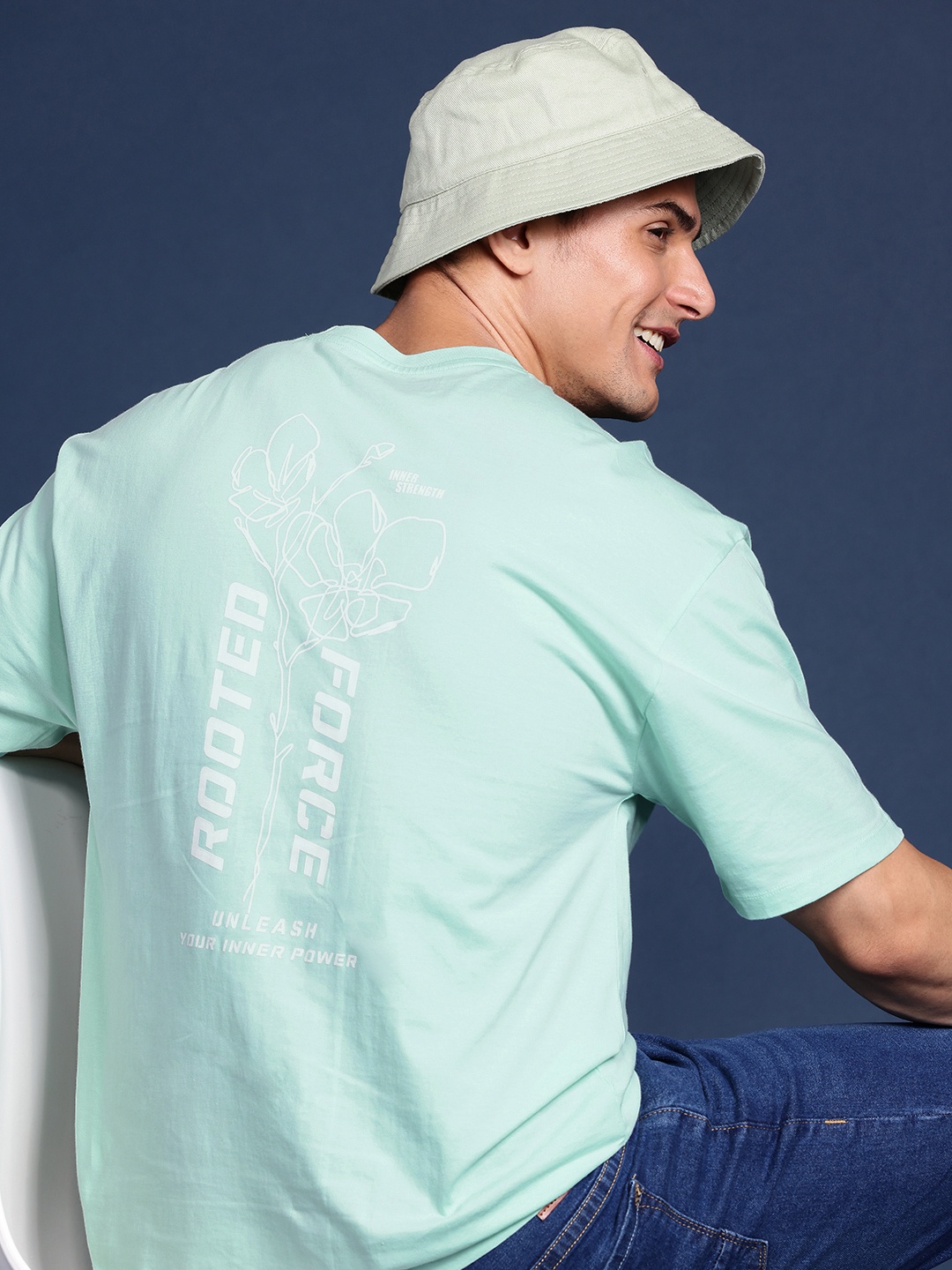 Mast & Harbour Pure Cotton Relaxed Fit Graphic Printed Drop-Shoulder Sleeves T-shirt, Green
Mast & Harbour Pure Cotton Relaxed Fit Graphic Printed Drop-Shoulder Sleeves T-shirt, Green