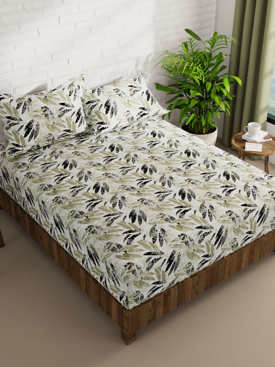 BIANCA Envogue Green & Black Floral Microfiber 152 TC Queen Bedsheet & 2 Pillow Covers
BIANCA Envogue Green & Black Floral Microfiber 152 TC Queen Bedsheet & 2 Pillow Covers