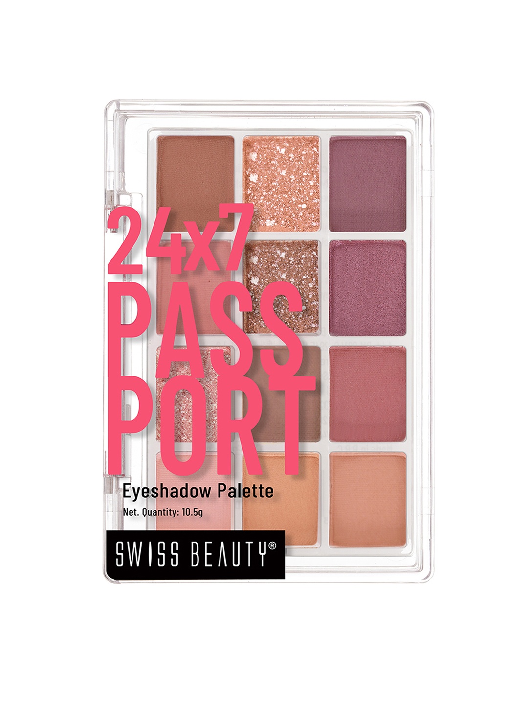 SWISS BEAUTY 24x7 Passport LongLasting & Lightweight Eyeshadow Palette - Early Check-In 01, Multi
SWISS BEAUTY 24x7 Passport LongLasting & Lightweight Eyeshadow Palette - Early Check-In 01, Multi