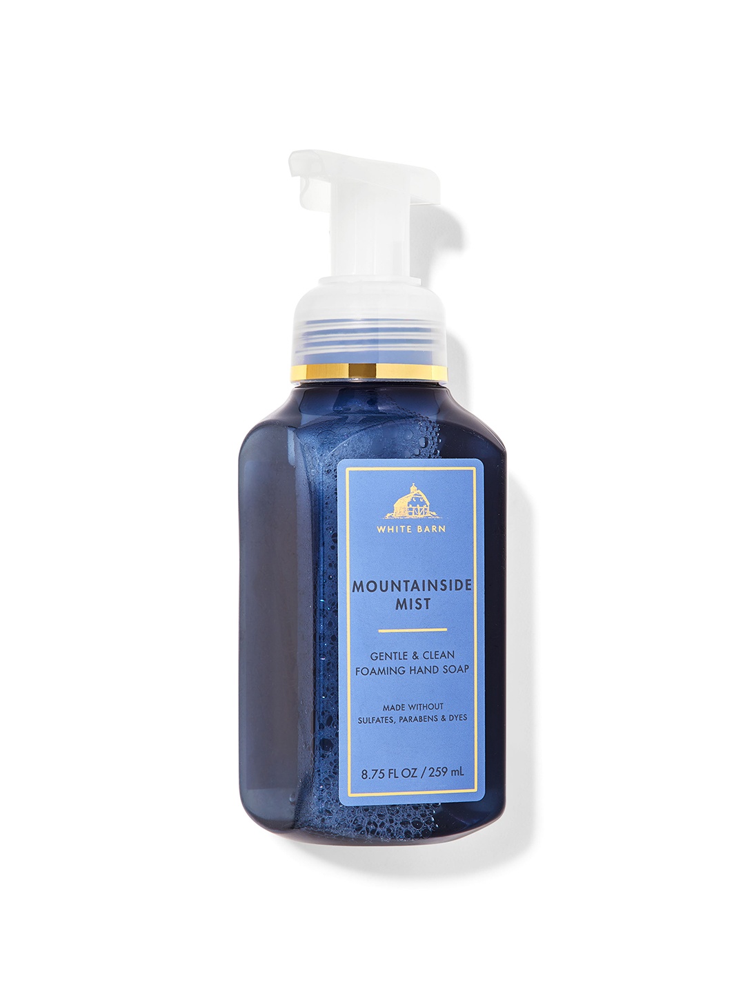 Bath & Body Works Mountainside Mist Gentle & Clean Foaming Hand Soap - 259ml, Blue
Bath & Body Works Mountainside Mist Gentle & Clean Foaming Hand Soap - 259ml, Blue