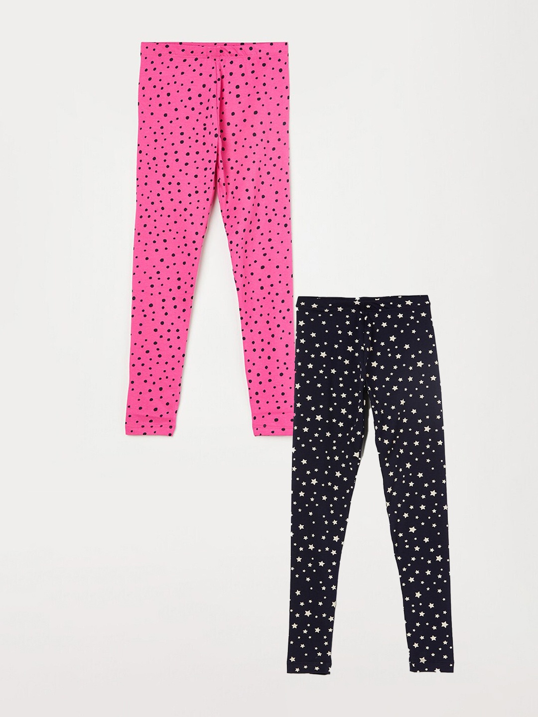 Fame Forever by Lifestyle Girls Pack Of 2 Printed Pure Cotton Ankle Length Leggings, Navy blue
Fame Forever by Lifestyle Girls Pack Of 2 Printed Pure Cotton Ankle Length Leggings, Navy blue