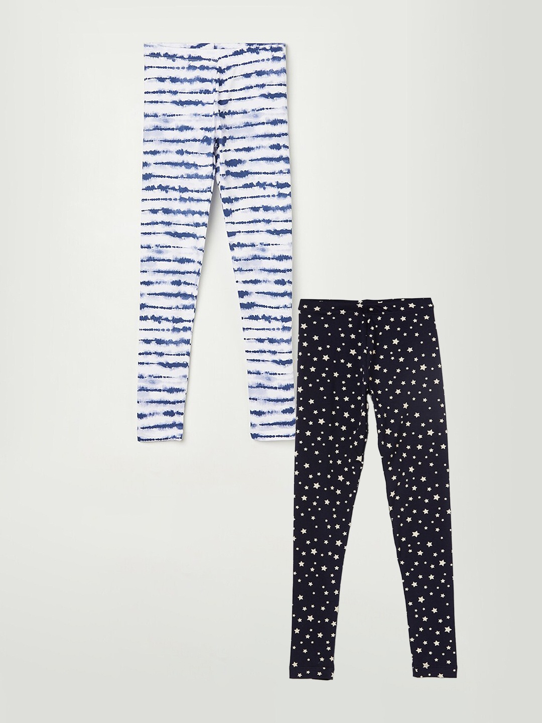 Fame Forever by Lifestyle Girls Pack Of 2 Printed Pure Cotton Ankle Length Leggings, Navy blue
Fame Forever by Lifestyle Girls Pack Of 2 Printed Pure Cotton Ankle Length Leggings, Navy blue