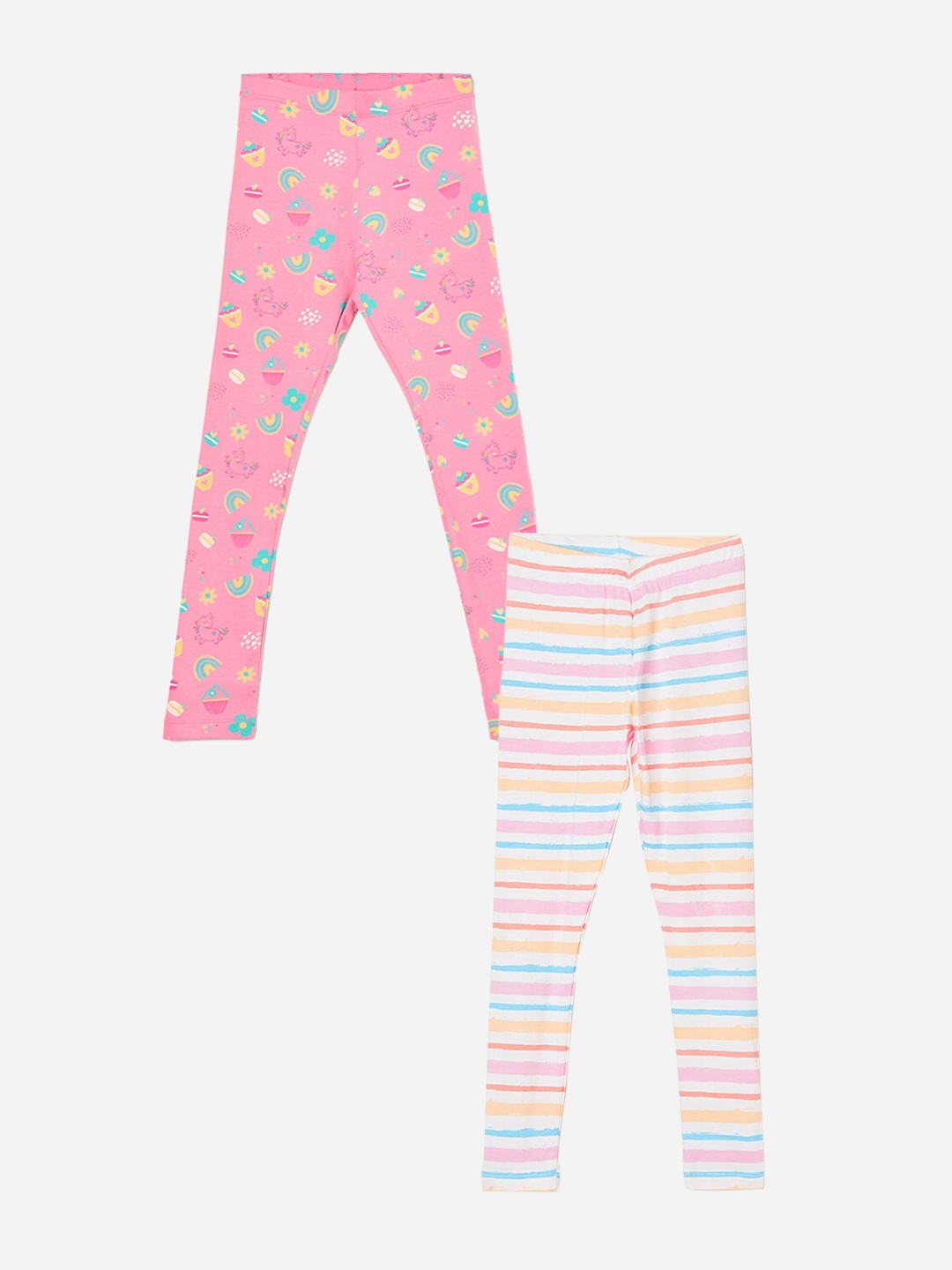 Fame Forever by Lifestyle Girls Pack Of 2 Printed Cotton Ankle Length Leggings, White
Fame Forever by Lifestyle Girls Pack Of 2 Printed Cotton Ankle Length Leggings, White