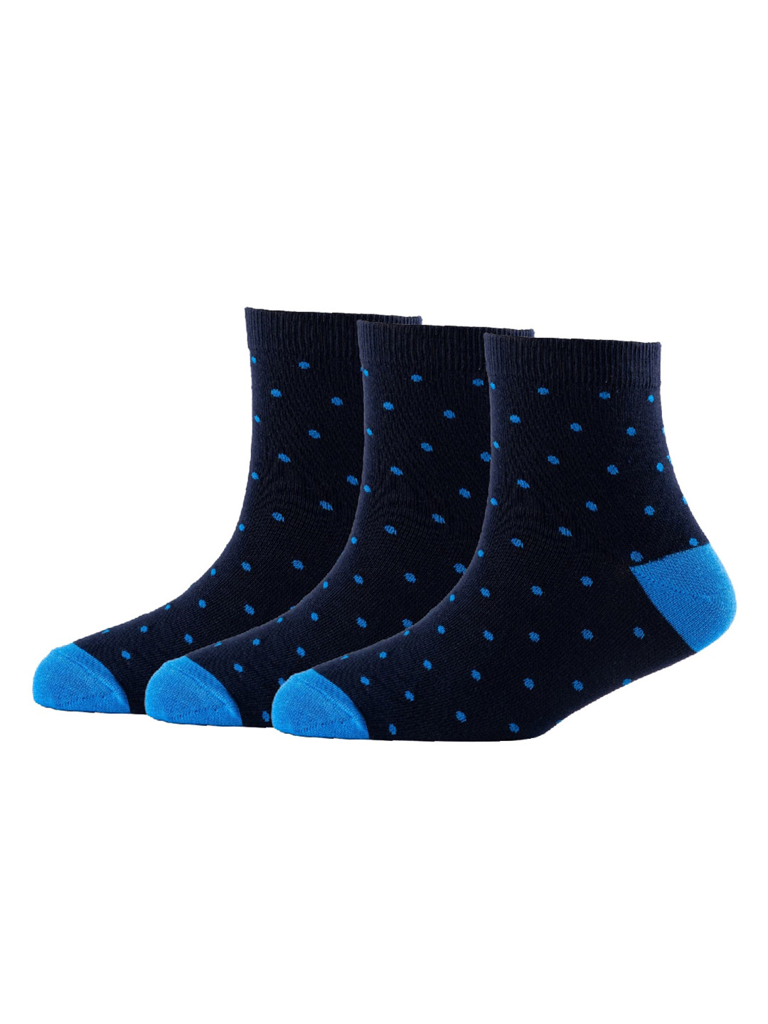 Cotstyle Men Pack Of 3 Patterned Pure Cotton Above Ankle Length Socks, Blue 
Cotstyle Men Pack Of 3 Patterned Pure Cotton Above Ankle Length Socks, Blue