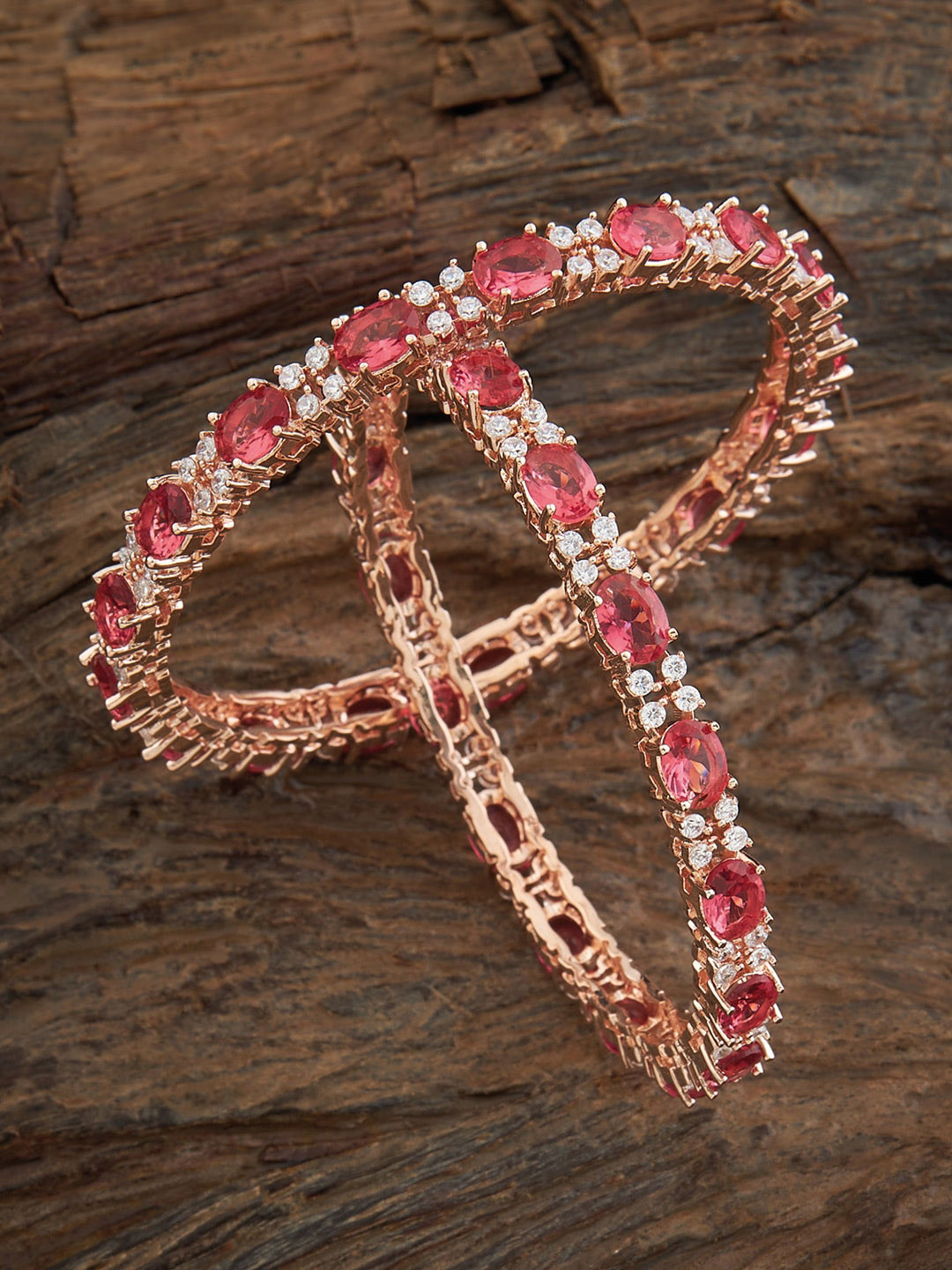 Kushal's Fashion Jewellery Set Of 2 Rose Gold Plated Stone Studded Bangle
Kushal's Fashion Jewellery Set Of 2 Rose Gold Plated Stone Studded Bangle