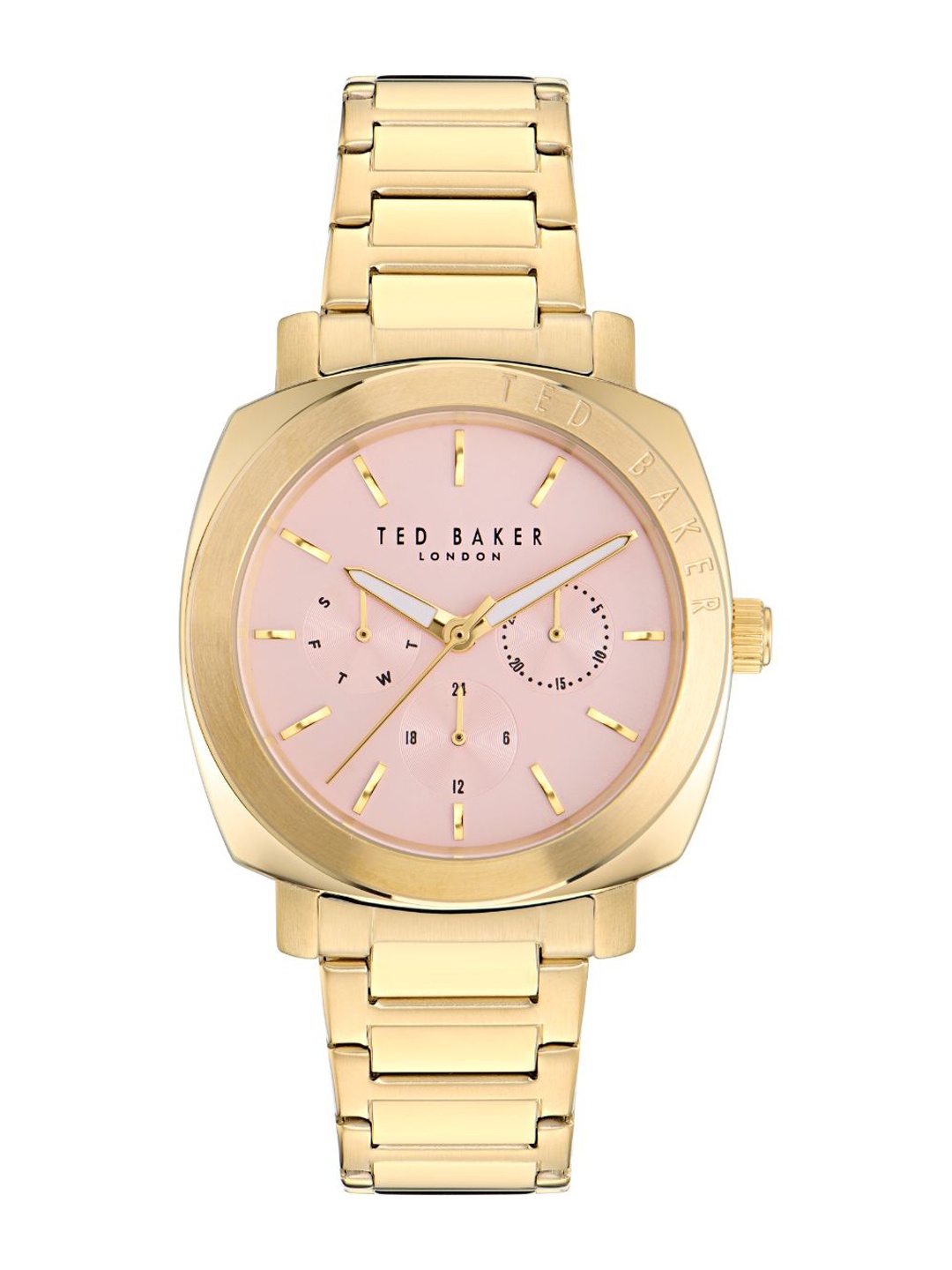 Ted Baker Women Embellished Dial & Bracelet Style Straps Analogue Watch BKPRBF301, Pink
Ted Baker Women Embellished Dial & Bracelet Style Straps Analogue Watch BKPRBF301, Pink