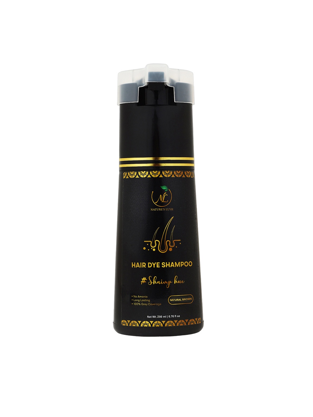 NATURE's LUSH Shaimp Hue No Ammonia Hair Dye Shampoo with Almond Oil 400ml - Natural Brown, Black
NATURE's LUSH Shaimp Hue No Ammonia Hair Dye Shampoo with Almond Oil 400ml - Natural Brown, Black