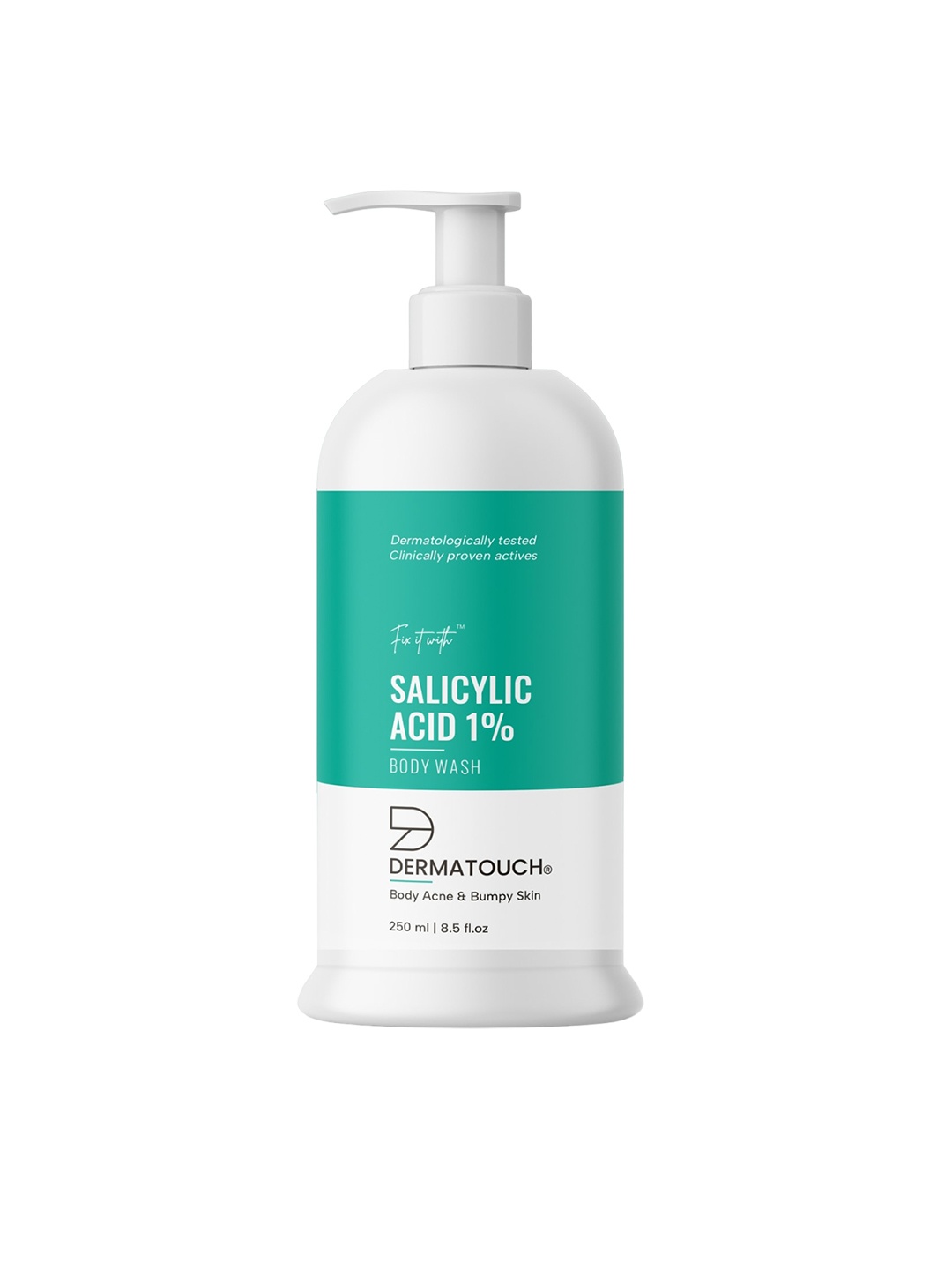 Dermatouch Fix It With Salicylic Acid 1% Body Wash For Body Acne & Bumpy Skin - 250ml, Transparent
Dermatouch Fix It With Salicylic Acid 1% Body Wash For Body Acne & Bumpy Skin - 250ml, Transparent