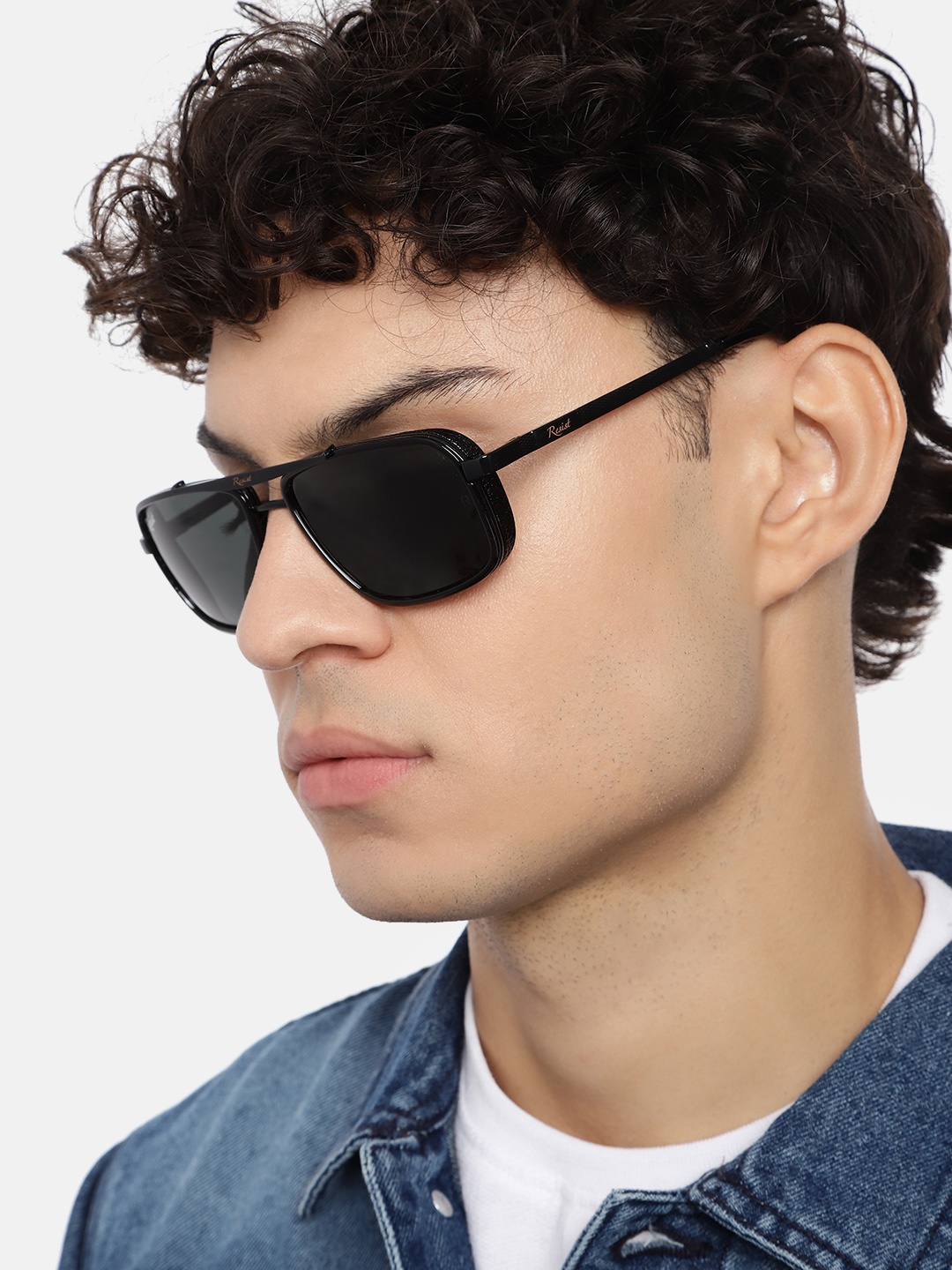 RESIST EYEWEAR Unisex Square Sunglasses with UV Protected Lens PETERBLACKBLACK, Black
RESIST EYEWEAR Unisex Square Sunglasses with UV Protected Lens PETERBLACKBLACK, Black