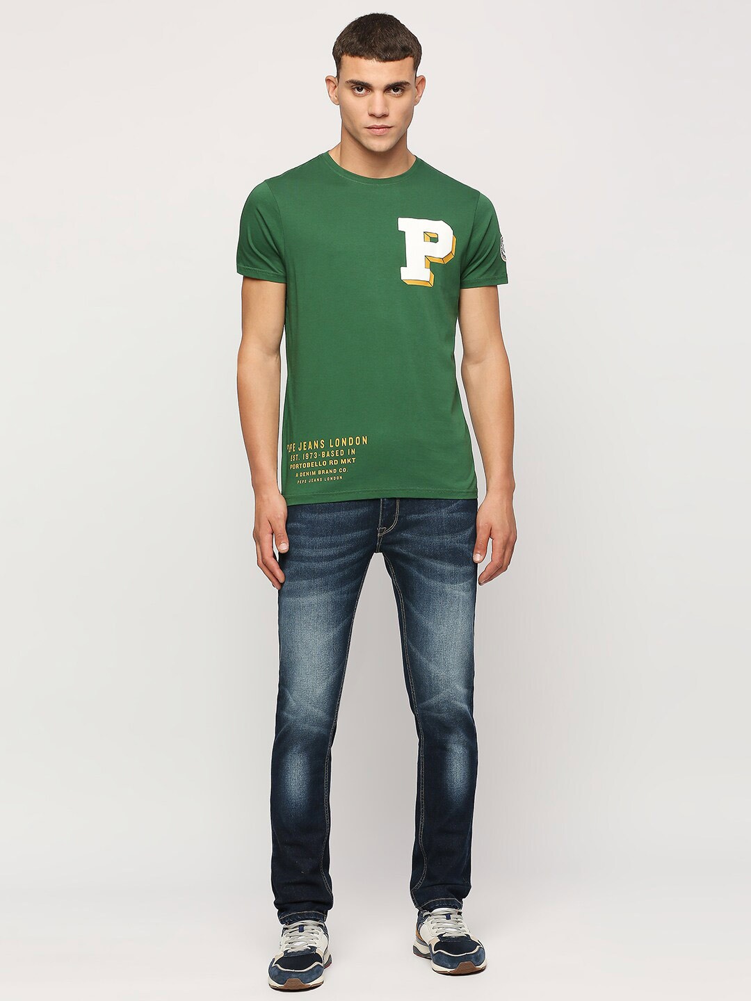 Pepe Jeans Typography Printed Round Neck Short Sleeve Pure Cotton Slim Fit T-shirt, Green
Pepe Jeans Typography Printed Round Neck Short Sleeve Pure Cotton Slim Fit T-shirt, Green