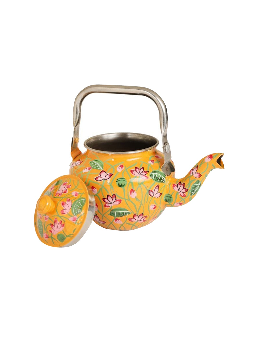Indikluster Orange & Green Floral Printed Lead Free Stainless Steel Tea Pot - 550 ML
Indikluster Orange & Green Floral Printed Lead Free Stainless Steel Tea Pot - 550 ML