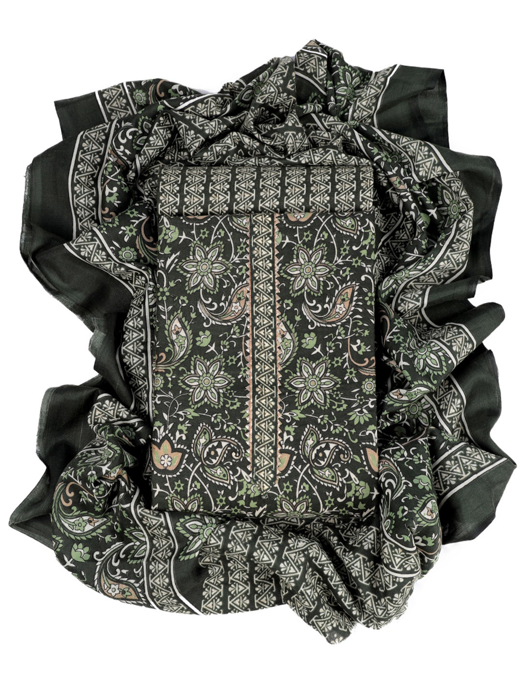 Sun Fashion And Lifestyle Ethnic Motifs Printed Unstitched Dress Material, Green
Sun Fashion And Lifestyle Ethnic Motifs Printed Unstitched Dress Material, Green