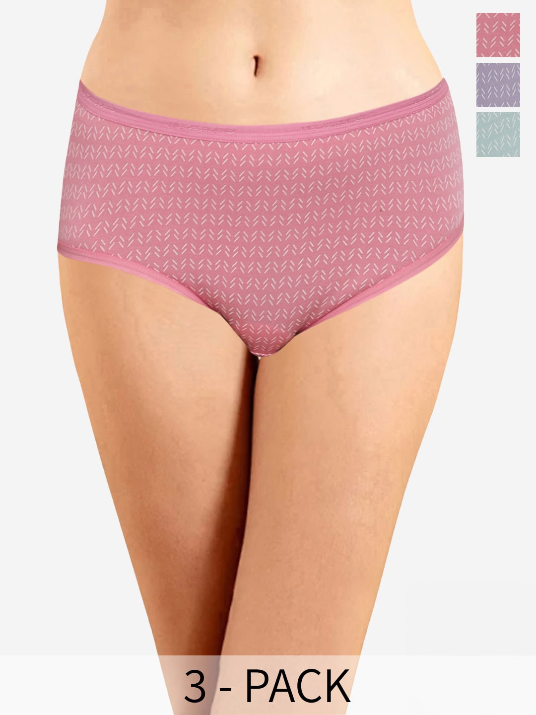 In Care Pack of 3 Conversational Printed Mid-Rise Cotton Hipster Briefs ICOE-060_M, Pink
In Care Pack of 3 Conversational Printed Mid-Rise Cotton Hipster Briefs ICOE-060_M, Pink