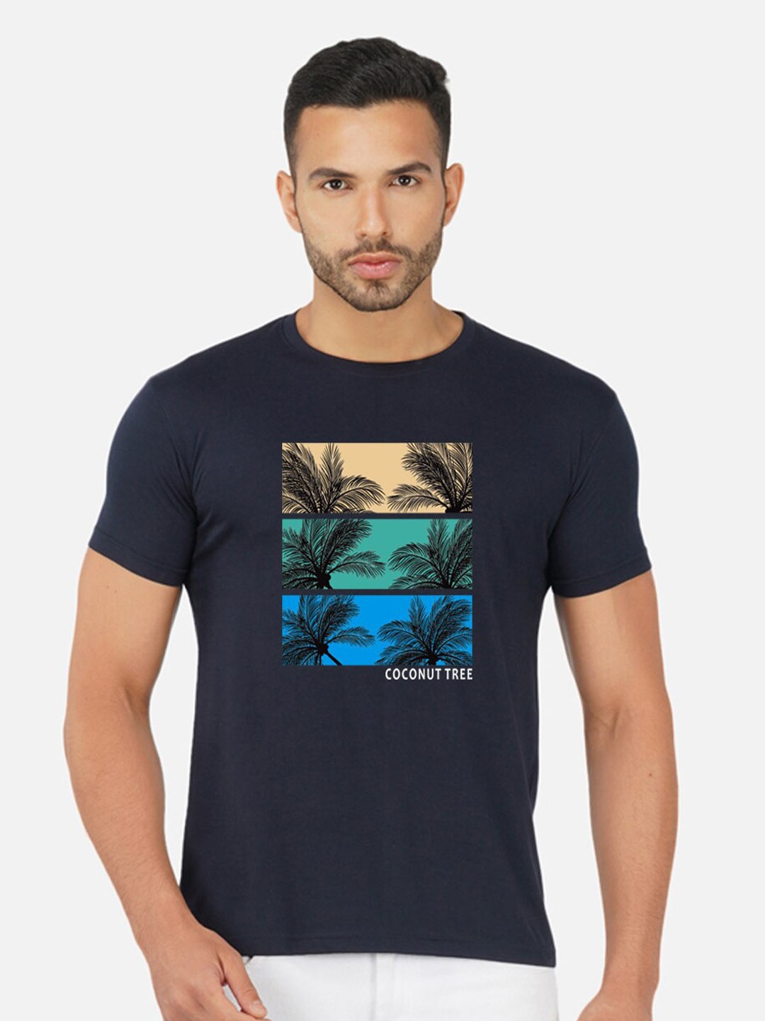 CHOZI Regular Fit Graphic Printed Round Neck Short Sleeve Cotton T-Shirt, Navy blue
CHOZI Regular Fit Graphic Printed Round Neck Short Sleeve Cotton T-Shirt, Navy blue