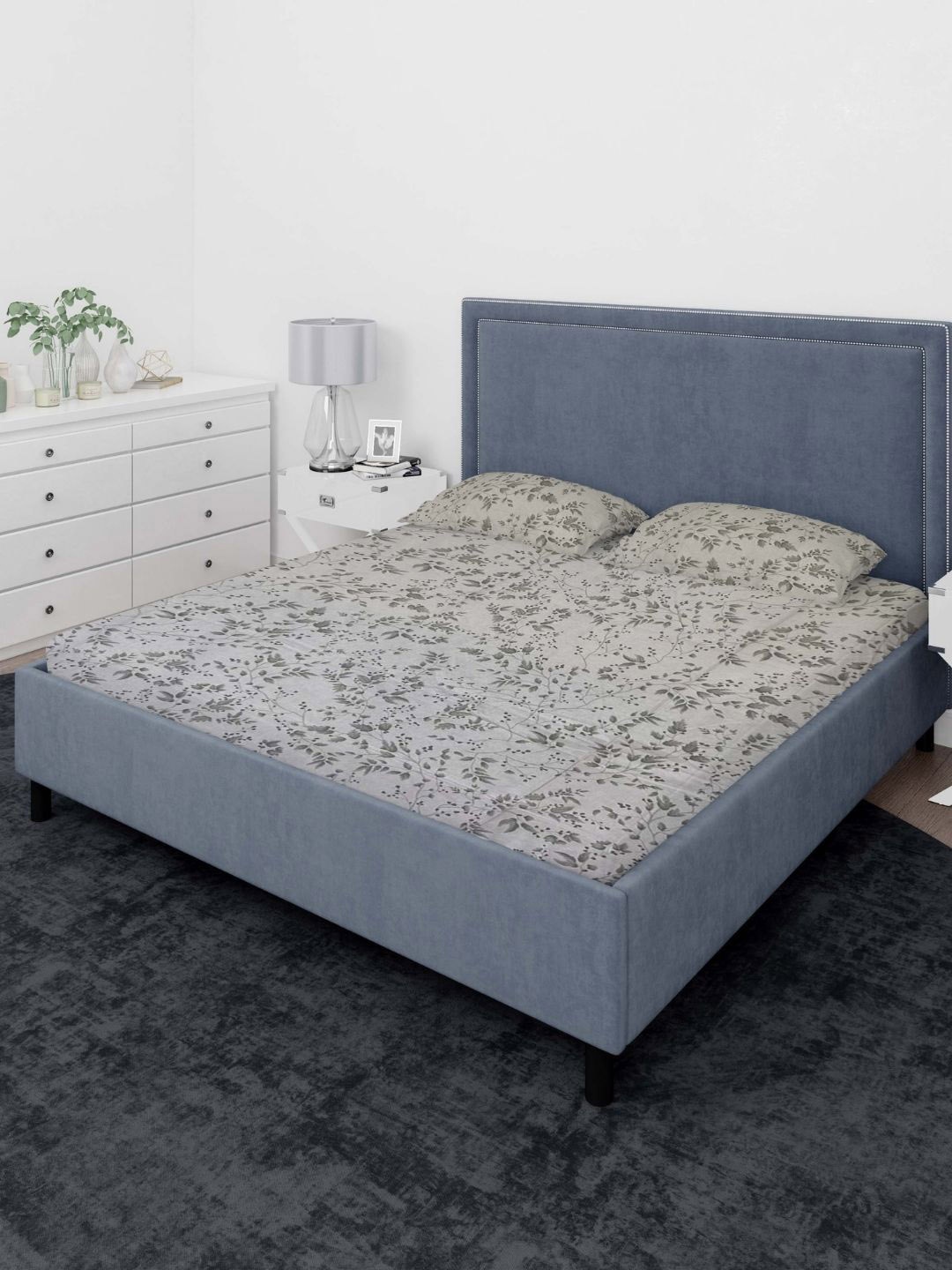 Sleeping Owls- because your sleep matters Grey Print 140 TC Queen Bedsheet & Pillow Covers
Sleeping Owls- because your sleep matters Grey Print 140 TC Queen Bedsheet & Pillow Covers