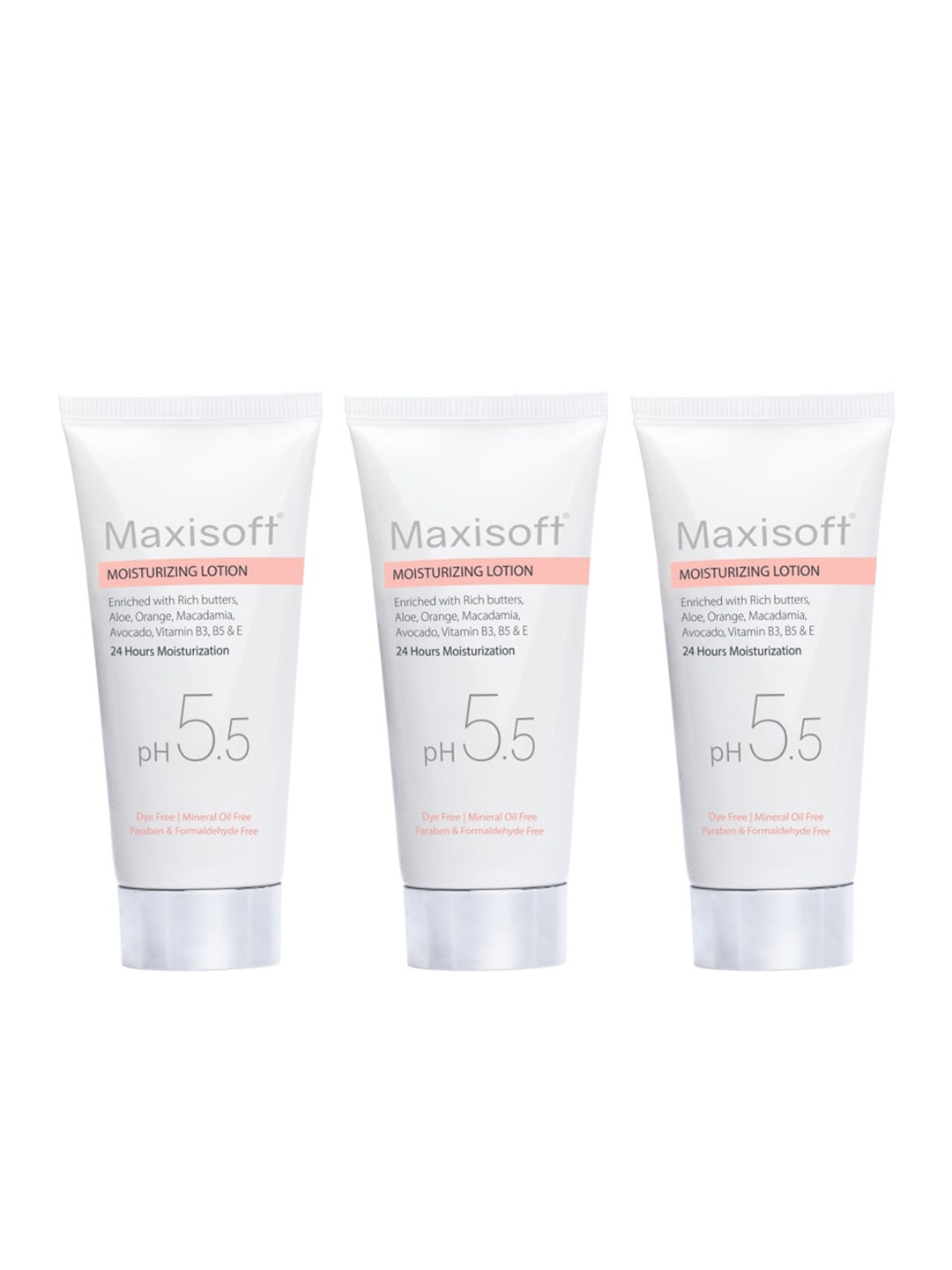 Maxisoft Set Of 3 Moisturizing Lotion for 24 Hours Moisturization - 100ml Each, White
Maxisoft Set Of 3 Moisturizing Lotion for 24 Hours Moisturization - 100ml Each, White