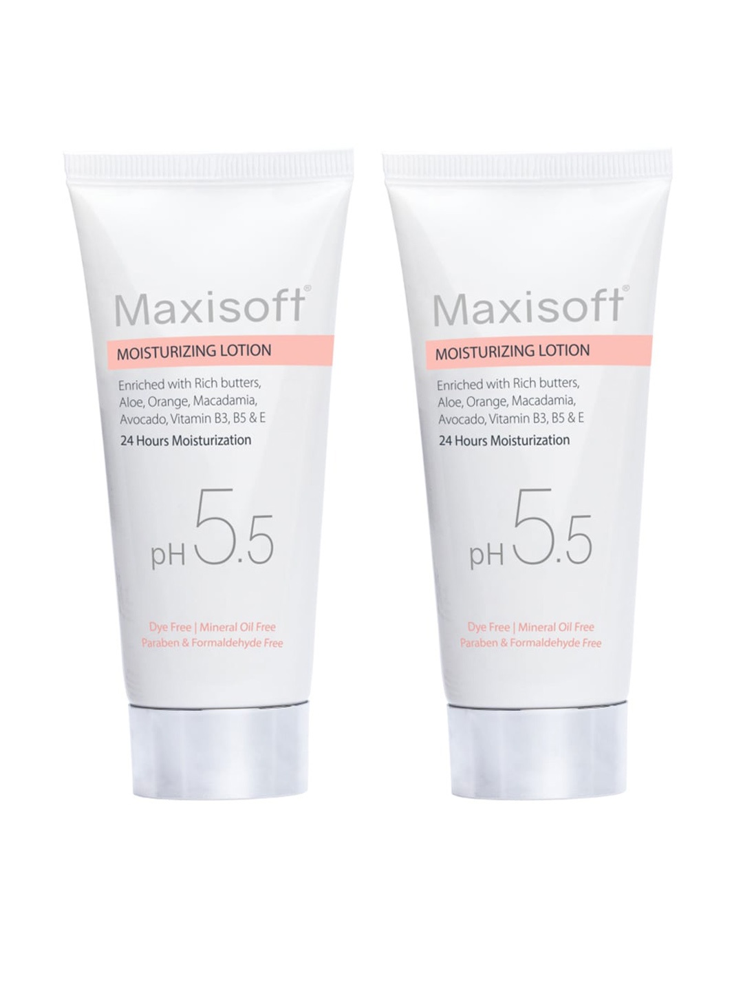 Maxisoft Set Of 2 Moisturizing Lotion for 24 Hours Moisturization - 100ml Each, White
Maxisoft Set Of 2 Moisturizing Lotion for 24 Hours Moisturization - 100ml Each, White