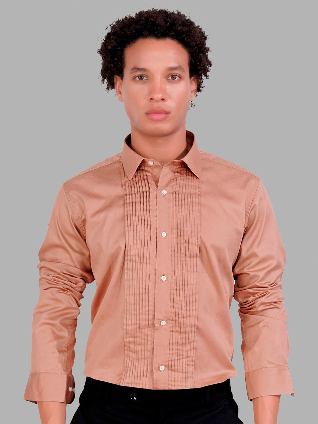 FRENCH CROWN Standard Opaque Cotton Casual Tuxedo Shirt, Orange
FRENCH CROWN Standard Opaque Cotton Casual Tuxedo Shirt, Orange