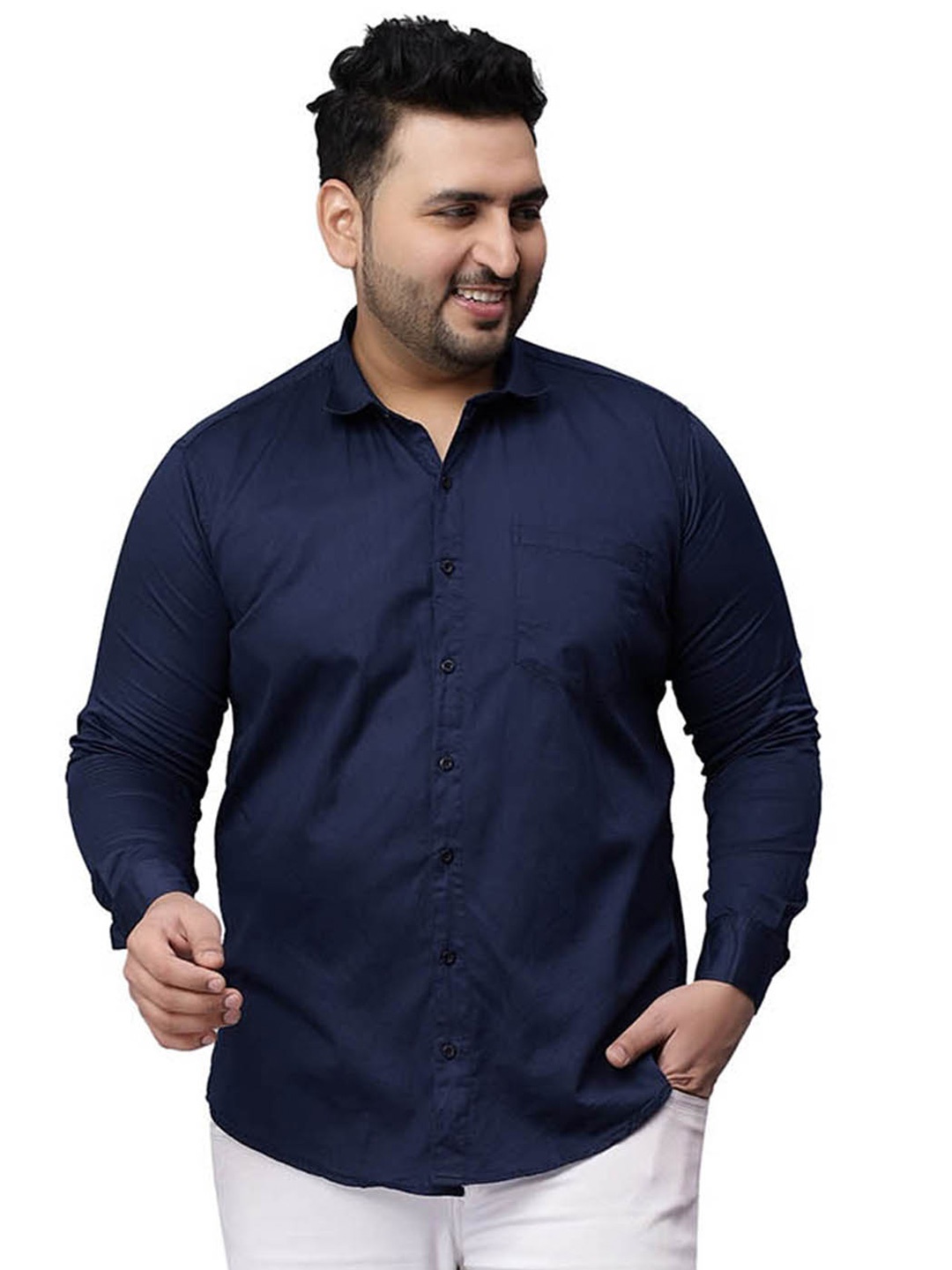 Toodle Plus Comfort Regular Fit Cutaway Collar Long Sleeves Plus Size Cotton Casual Shirt, Navy blue
Toodle Plus Comfort Regular Fit Cutaway Collar Long Sleeves Plus Size Cotton Casual Shirt, Navy blue