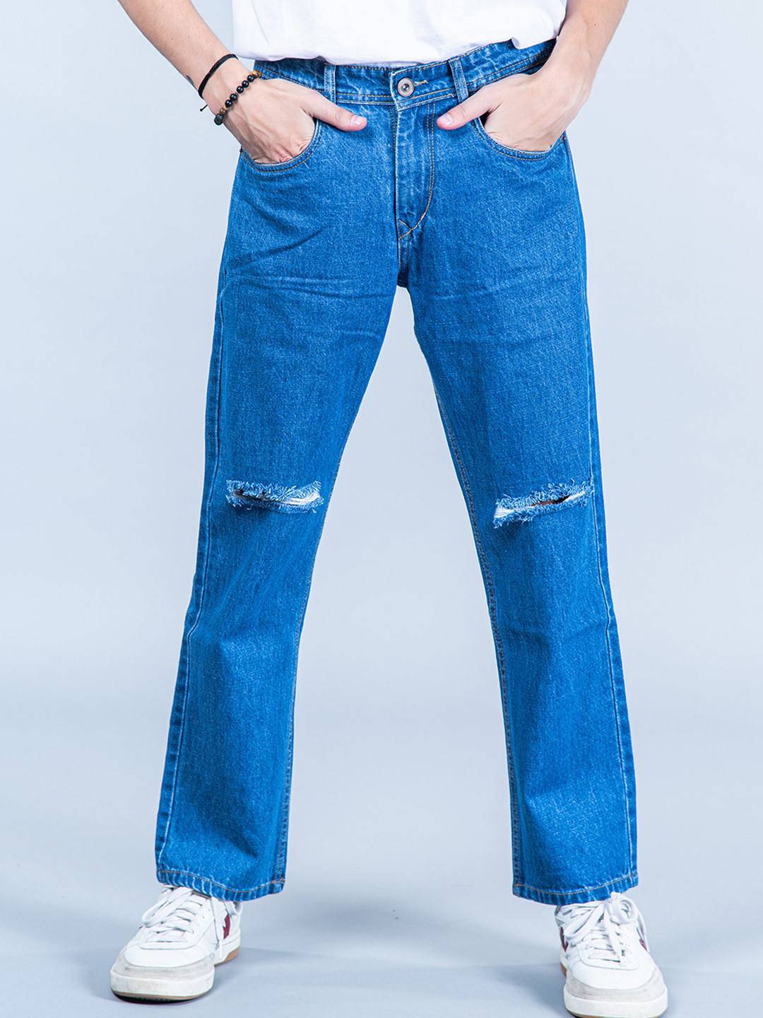 Tistabene Men Comfort Slash Knee Stretchable Jeans, Blue
Tistabene Men Comfort Slash Knee Stretchable Jeans, Blue