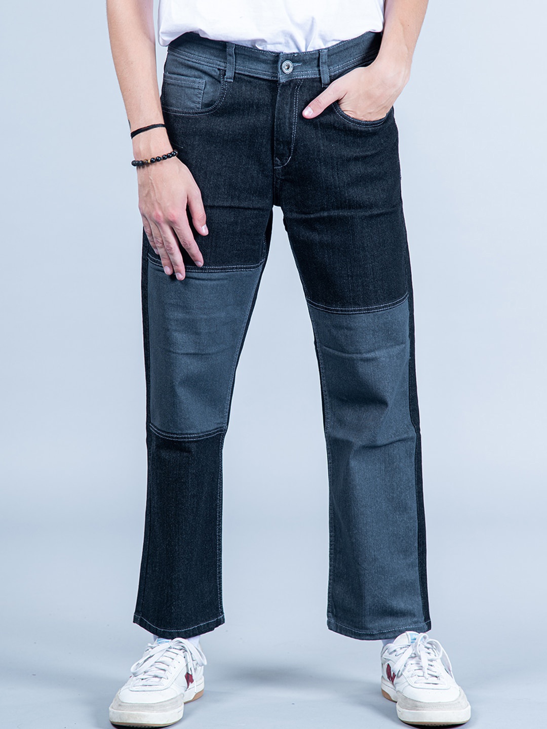 Tistabene Men Comfort Straight Fit Colourblocked Clean Look Mid Rise Cotton Jeans, Black
Tistabene Men Comfort Straight Fit Colourblocked Clean Look Mid Rise Cotton Jeans, Black