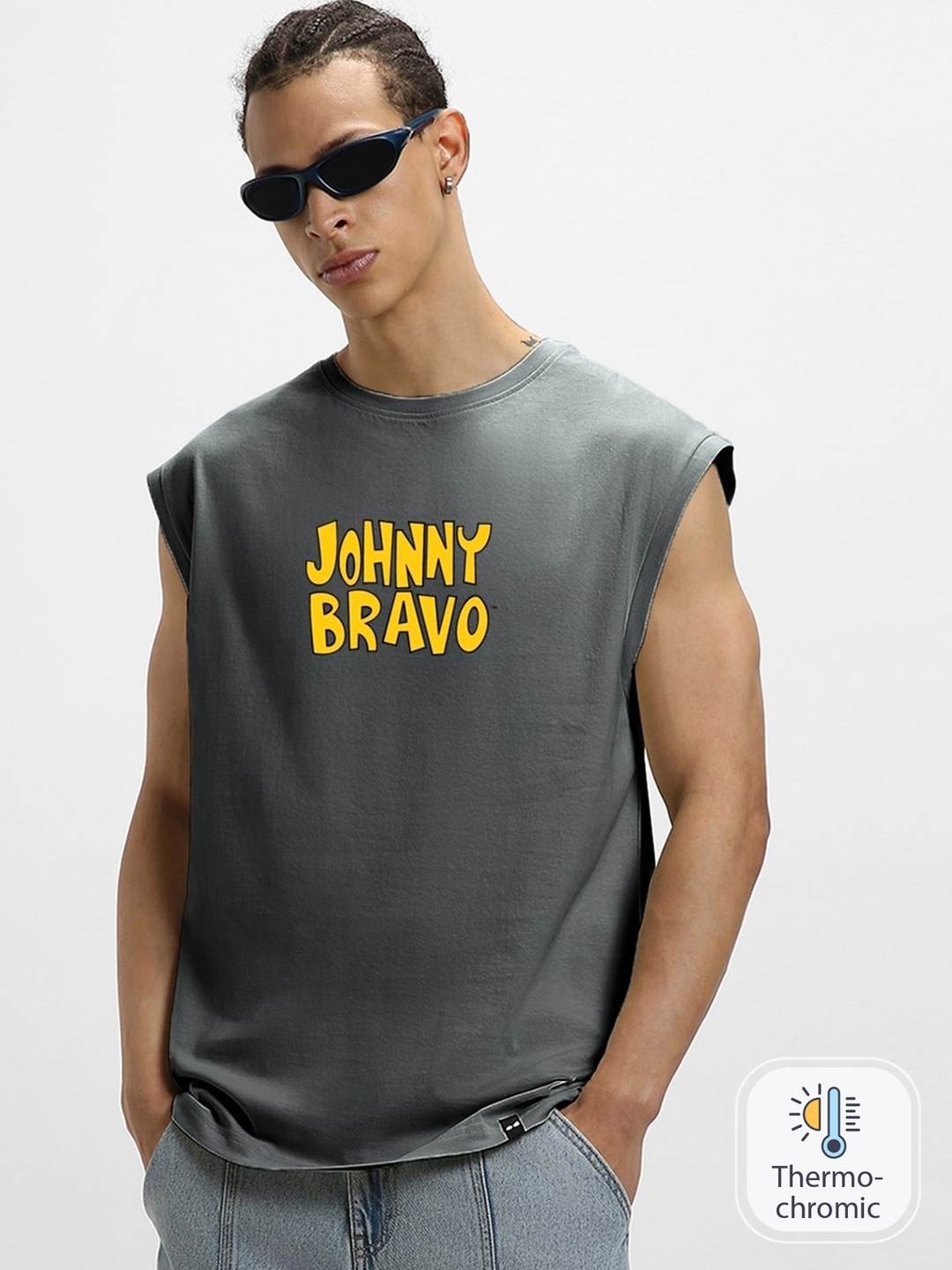 Bewakoof X Official Cartoon Network Merchandise Printed Boxy Fit Basic Vest, Grey
Bewakoof X Official Cartoon Network Merchandise Printed Boxy Fit Basic Vest, Grey