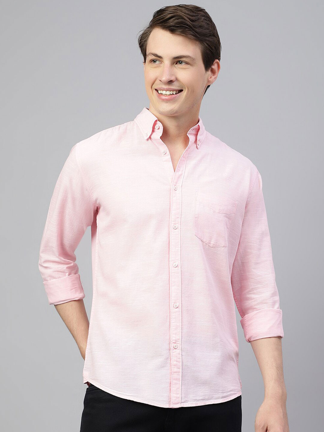 Richlook Standard Regular Fit Button-Down Collar Long Sleeves Casual Shirt, Pink
Richlook Standard Regular Fit Button-Down Collar Long Sleeves Casual Shirt, Pink