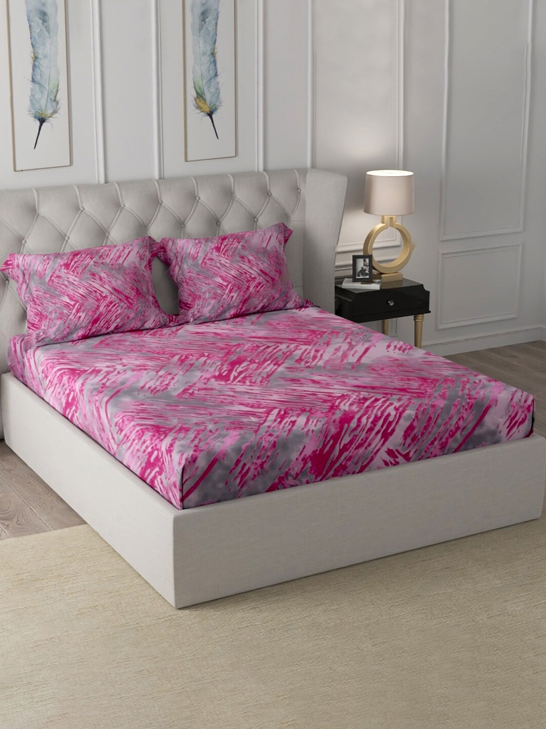 Cloth Fusion Bedvibes Purple Print Cotton 180 TC Fitted Single Bedsheet & 1 Pillow Cover
Cloth Fusion Bedvibes Purple Print Cotton 180 TC Fitted Single Bedsheet & 1 Pillow Cover