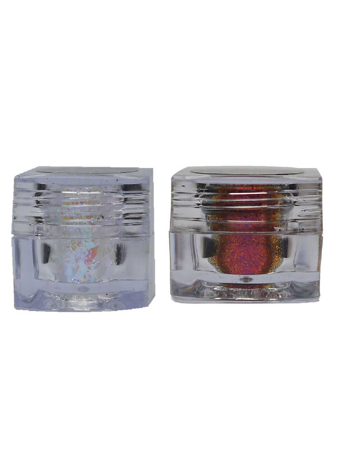 Veoni BELLE Set of 2 Multichrome Glitter Flakes Eyeshadow 5g Each - Snowhite & Wine, Silver
Veoni BELLE Set of 2 Multichrome Glitter Flakes Eyeshadow 5g Each - Snowhite & Wine, Silver