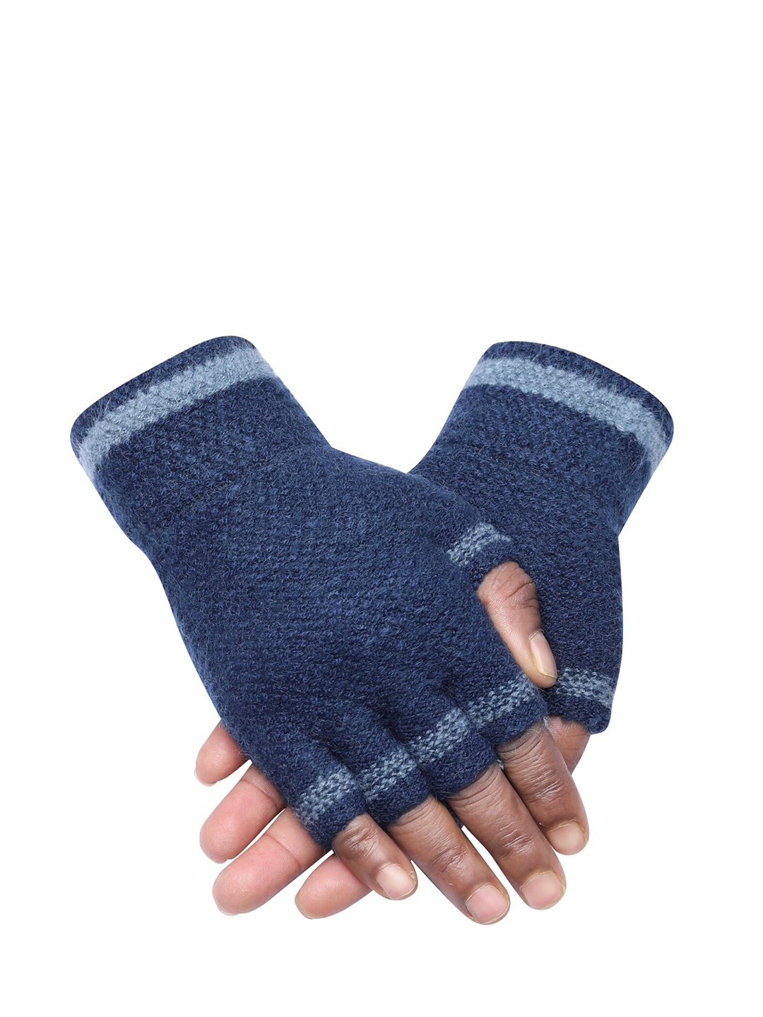 LOOM LEGACY Men Solid Design Winter Acrylic Woolen Half Finger Hand Gloves, Navy blue
LOOM LEGACY Men Solid Design Winter Acrylic Woolen Half Finger Hand Gloves, Navy blue