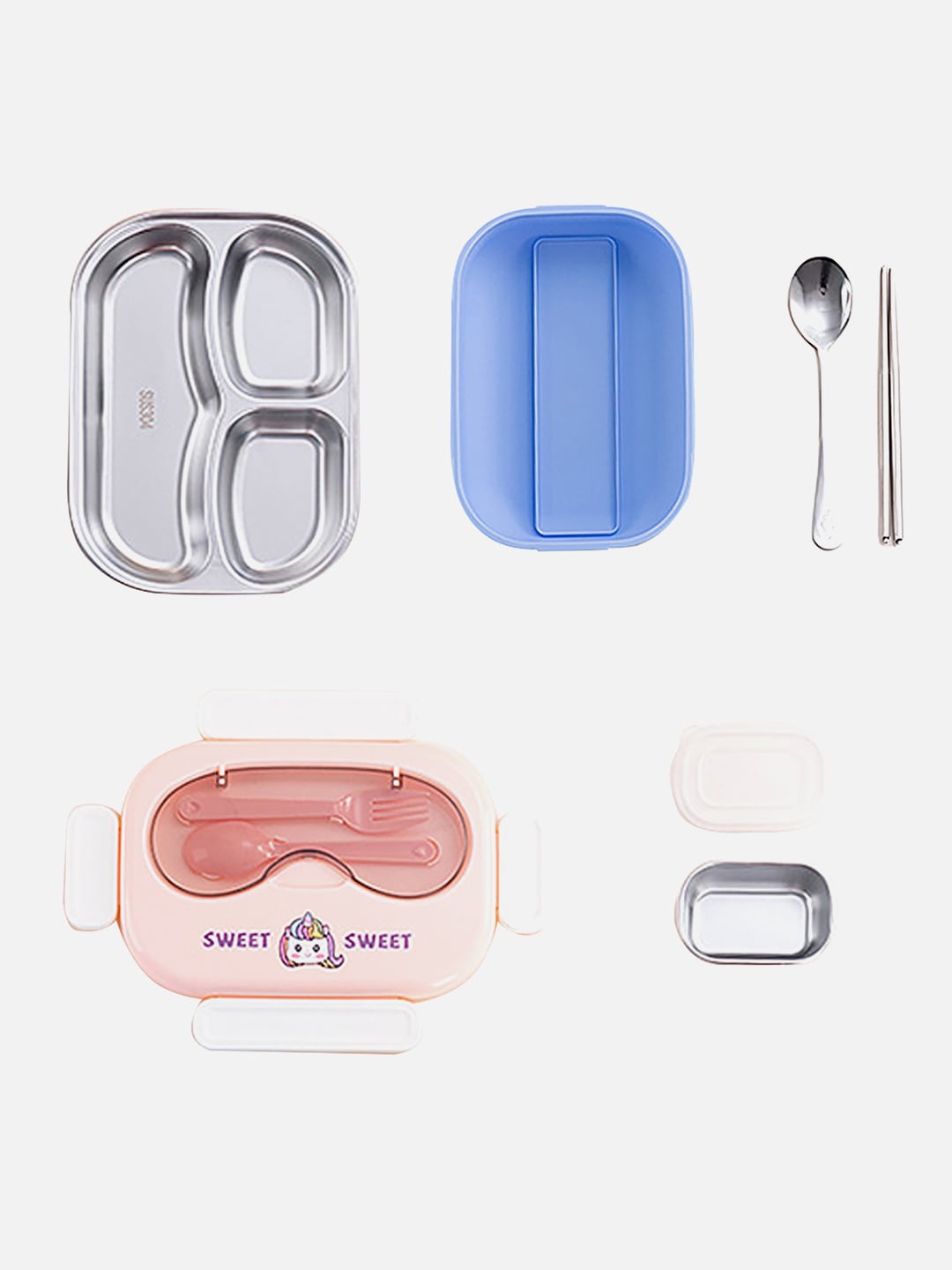 Little Surprise Box LLP Purple & Peach-Coloured Double Lock Stainless Steel Lunch Box
Little Surprise Box LLP Purple & Peach-Coloured Double Lock Stainless Steel Lunch Box