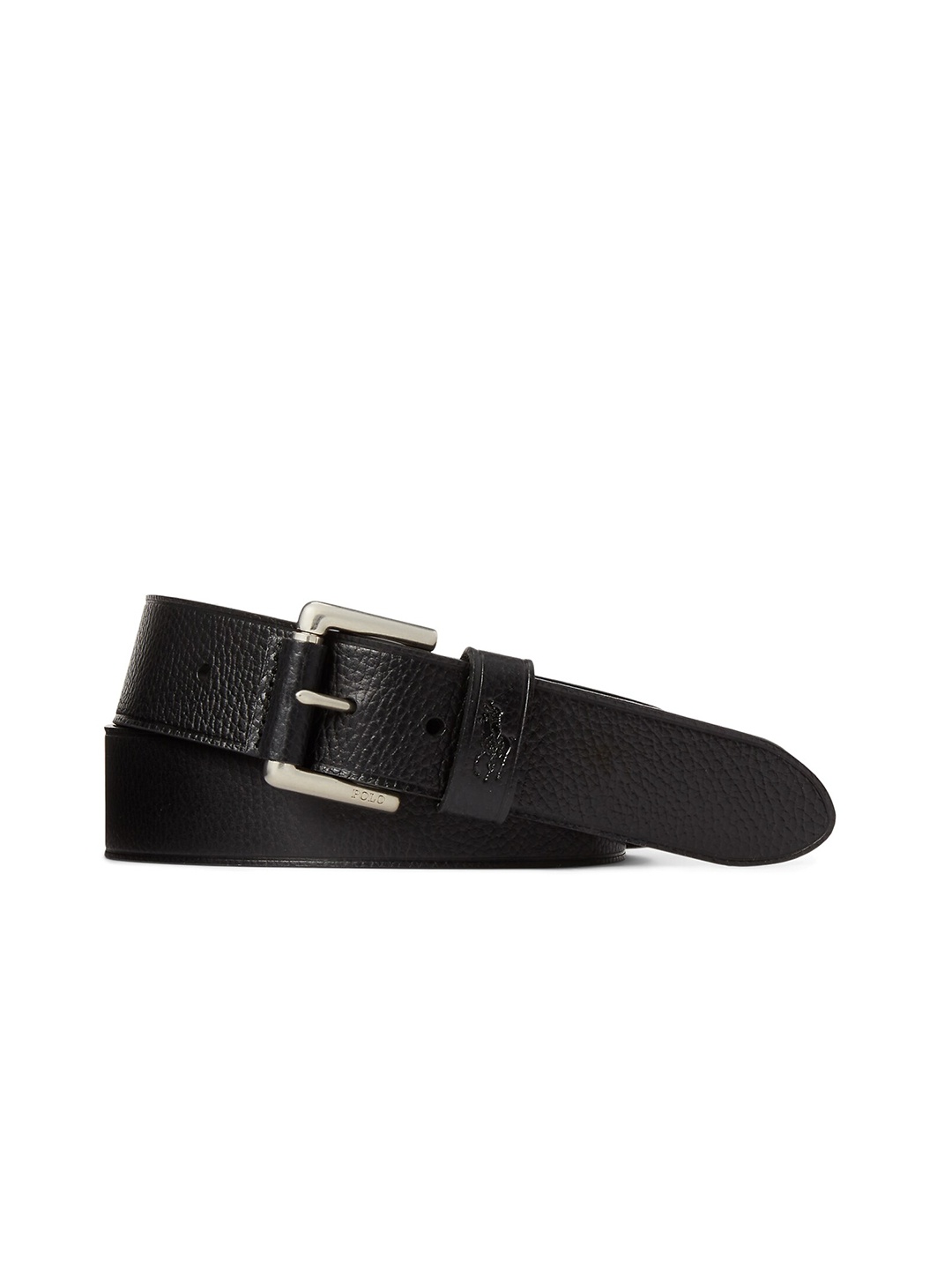 Polo Ralph Lauren Men Textured Leather Belt, Black