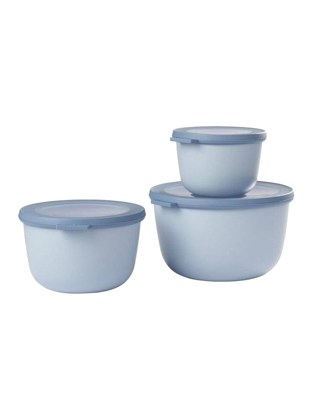 Mepal Blue 3 Pieces Round Storage Containers