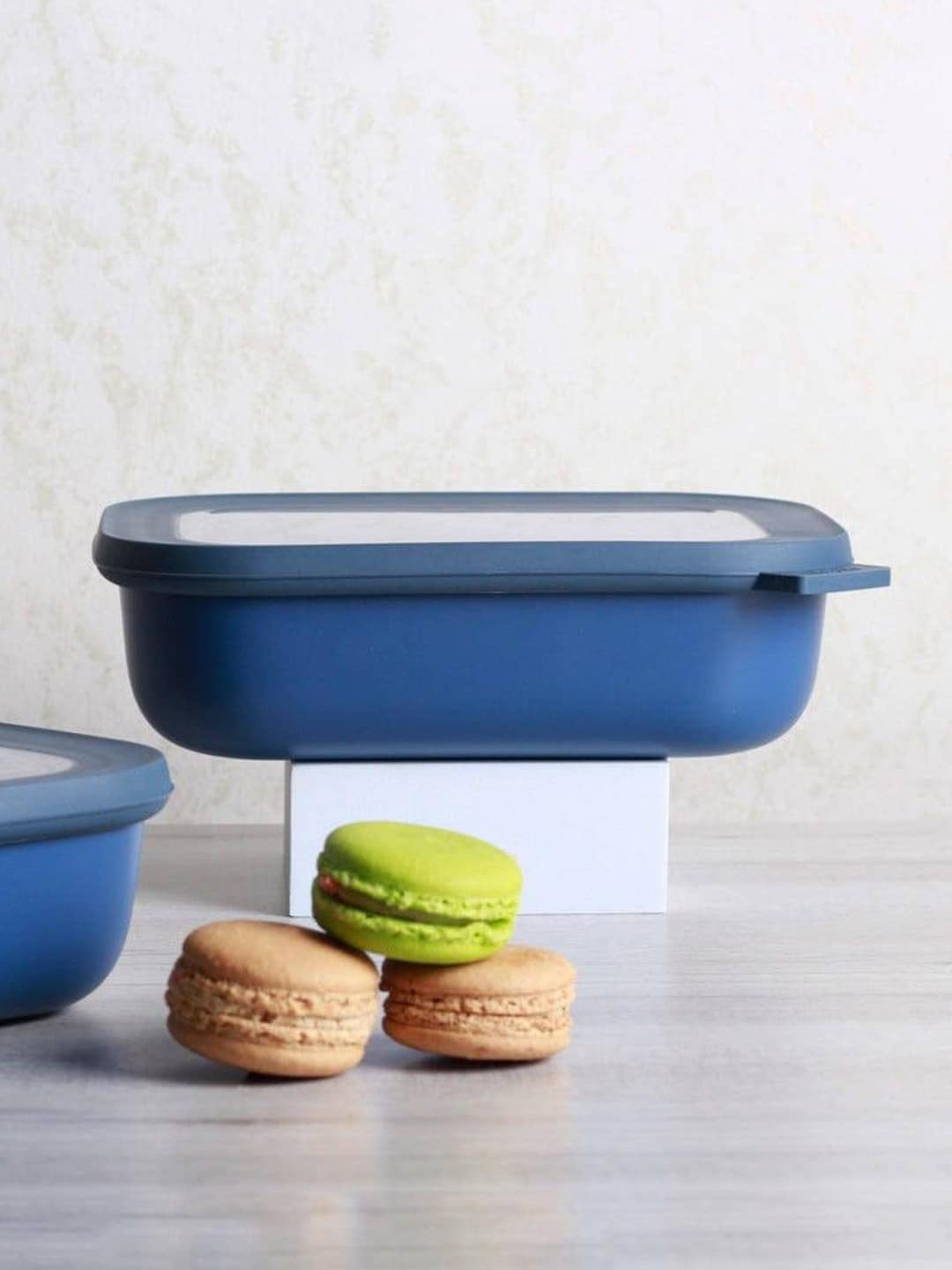 Mepal Navy Blue Circula Rectangular Kitchen Storage Box 1 L