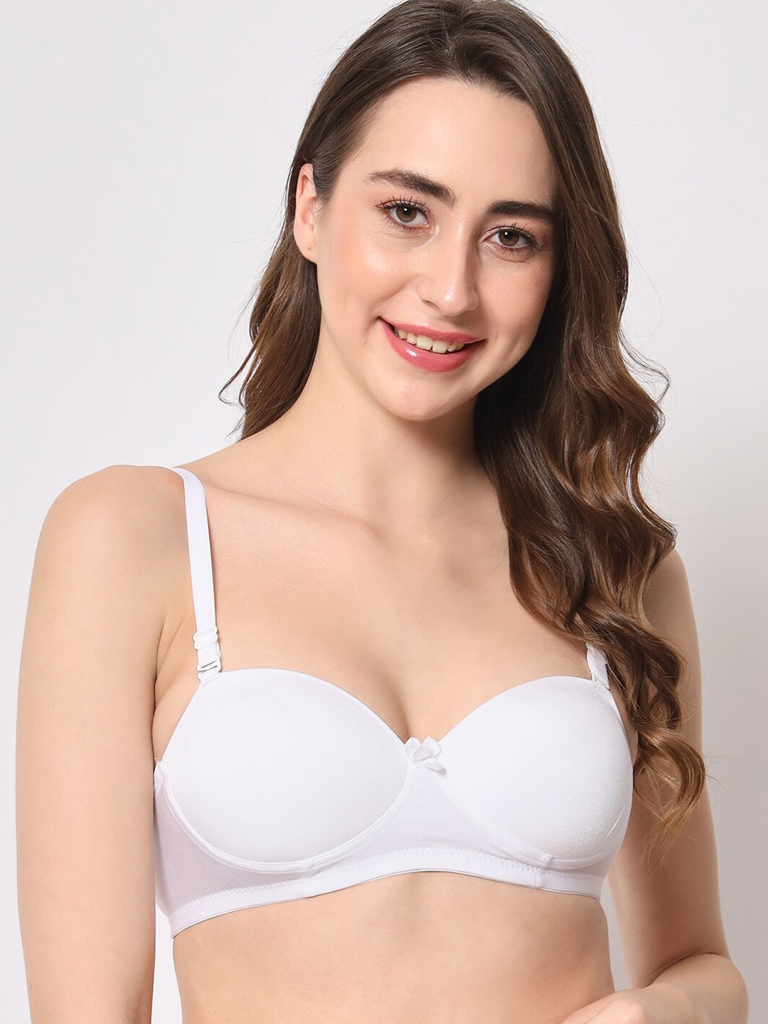 BEWILD Half Coverage Lightly Padded Dry-Fit Cotton Push-Up Bra With All Day Comfort, White
BEWILD Half Coverage Lightly Padded Dry-Fit Cotton Push-Up Bra With All Day Comfort, White