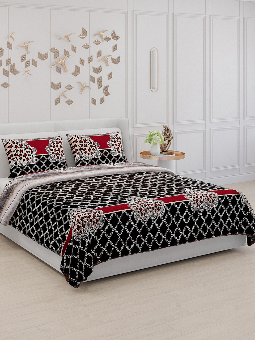 Monte Carlo Aromatica Brown & Red Ethnic Motifs 110 TC King Bedsheet with 2 Pillow Covers
Monte Carlo Aromatica Brown & Red Ethnic Motifs 110 TC King Bedsheet with 2 Pillow Covers