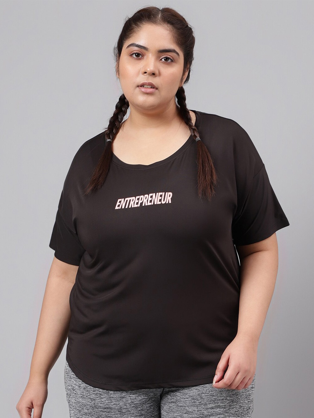 MKH Plus Size Relaxed Fit Typography Printed Drop Shoulder Sleeves Dri-Fit Sports T-shirt, Black
MKH Plus Size Relaxed Fit Typography Printed Drop Shoulder Sleeves Dri-Fit Sports T-shirt, Black